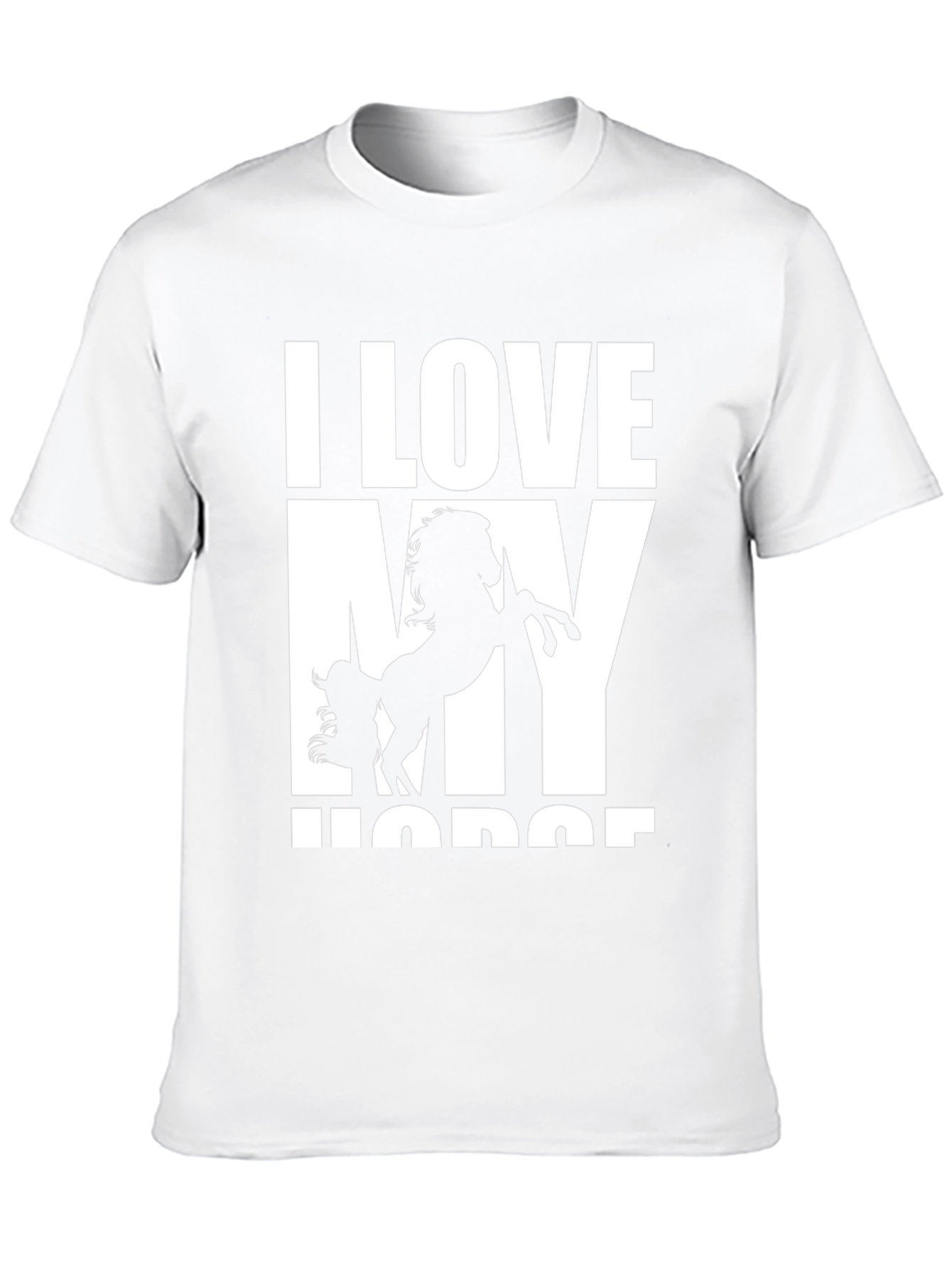 I Love My Horse Graphic Tee - Black