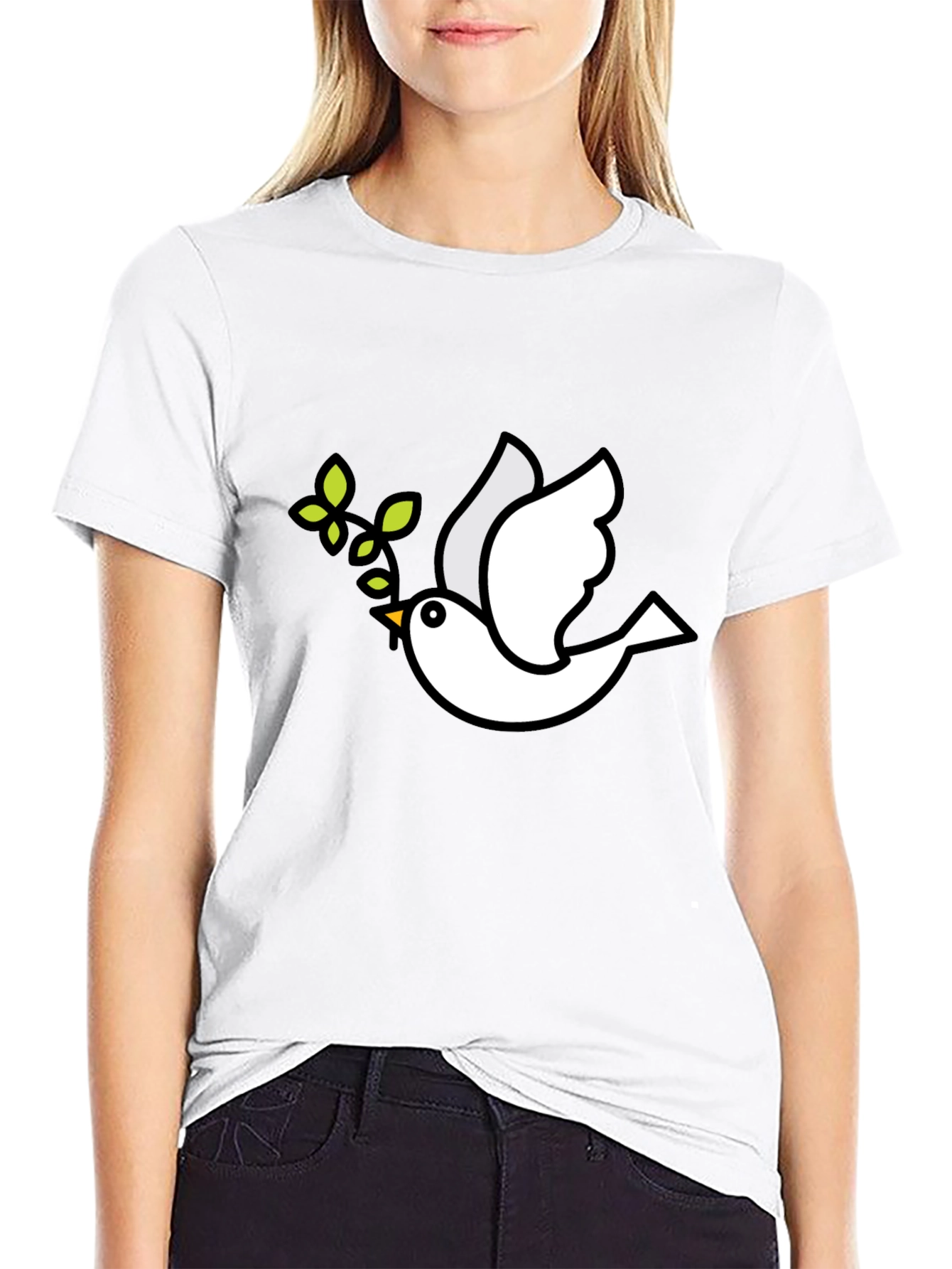 Peace Dove Black T-Shirt