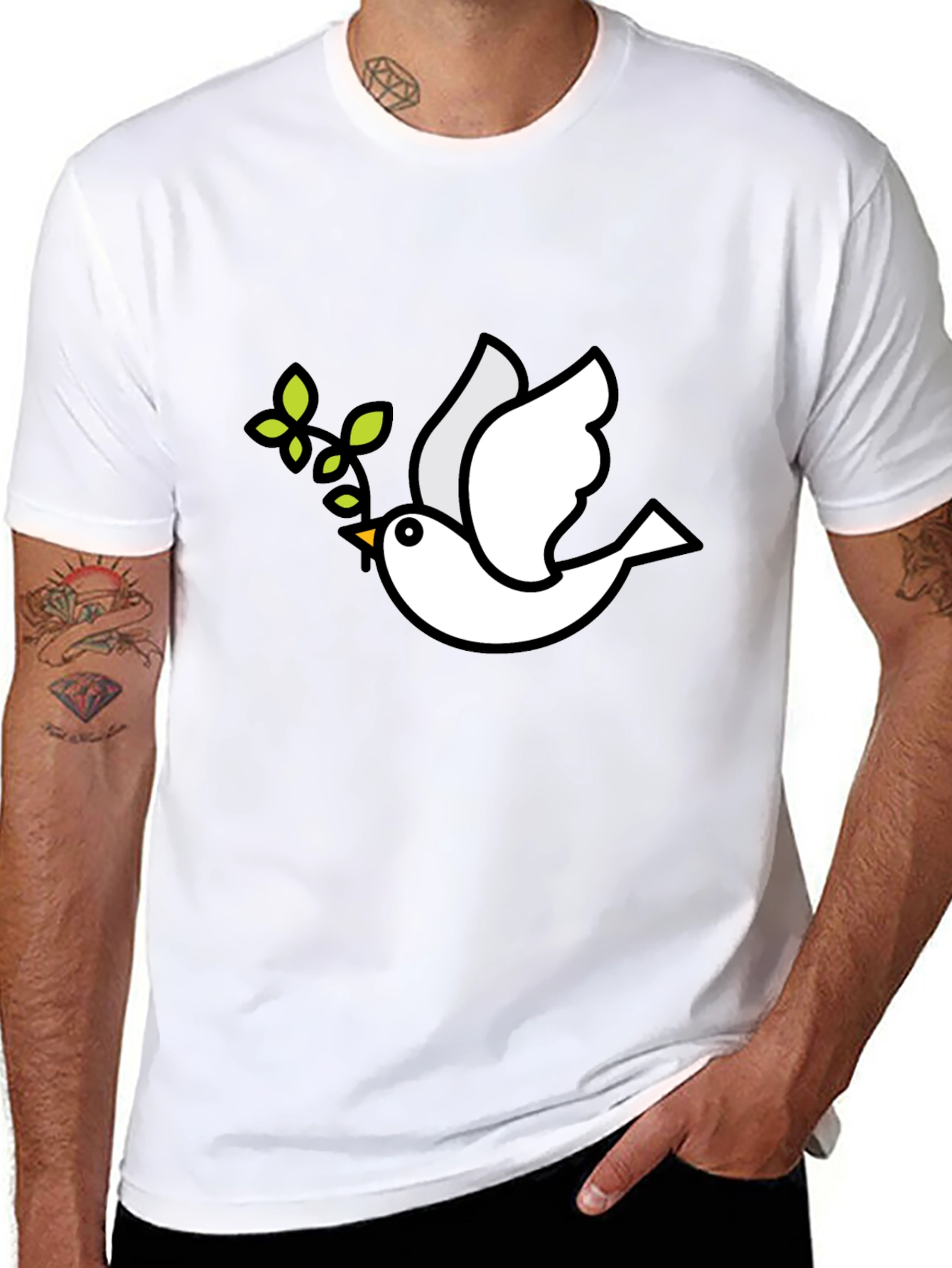 Peace Dove Black T-Shirt