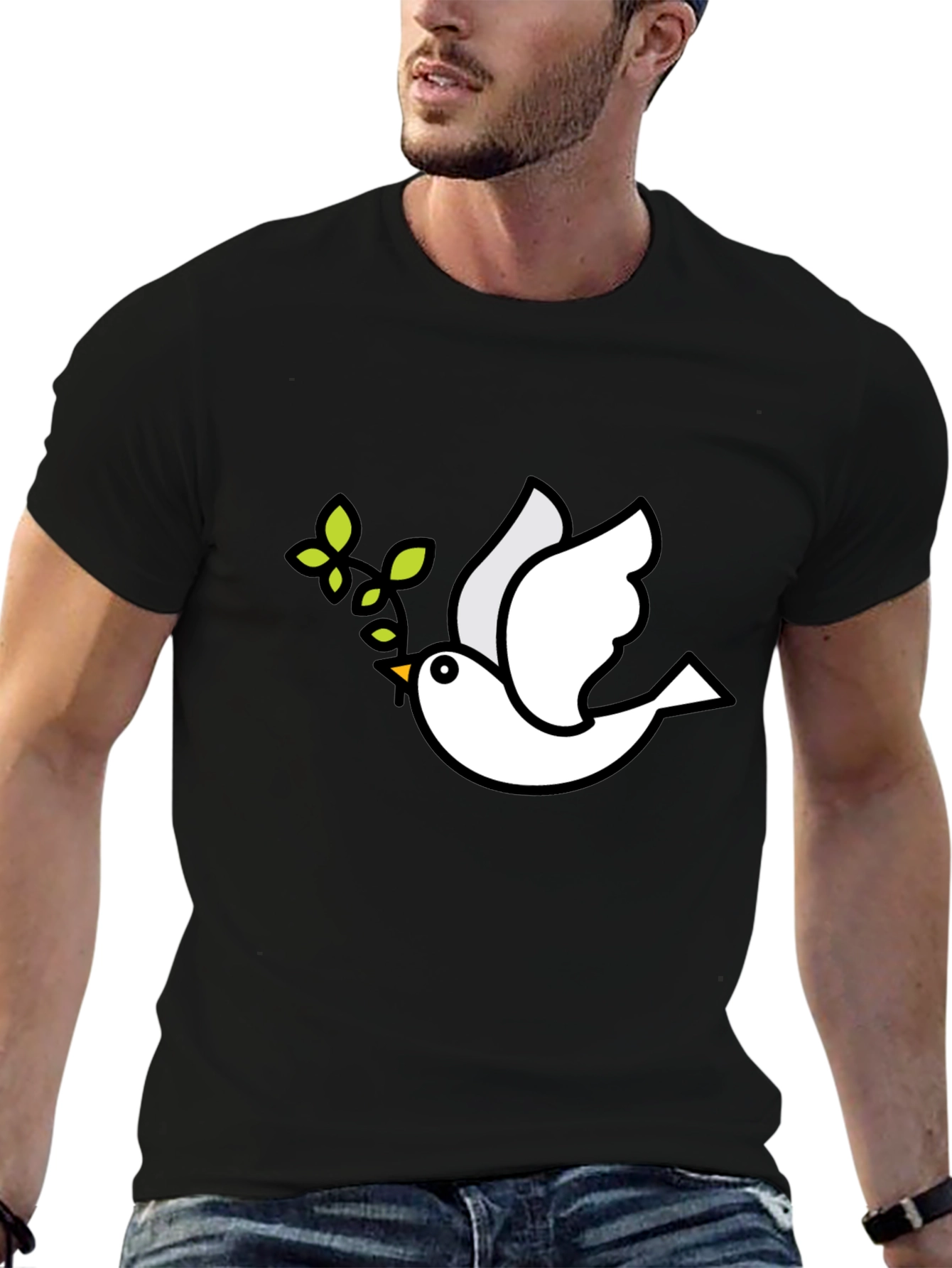 Peace Dove Black T-Shirt