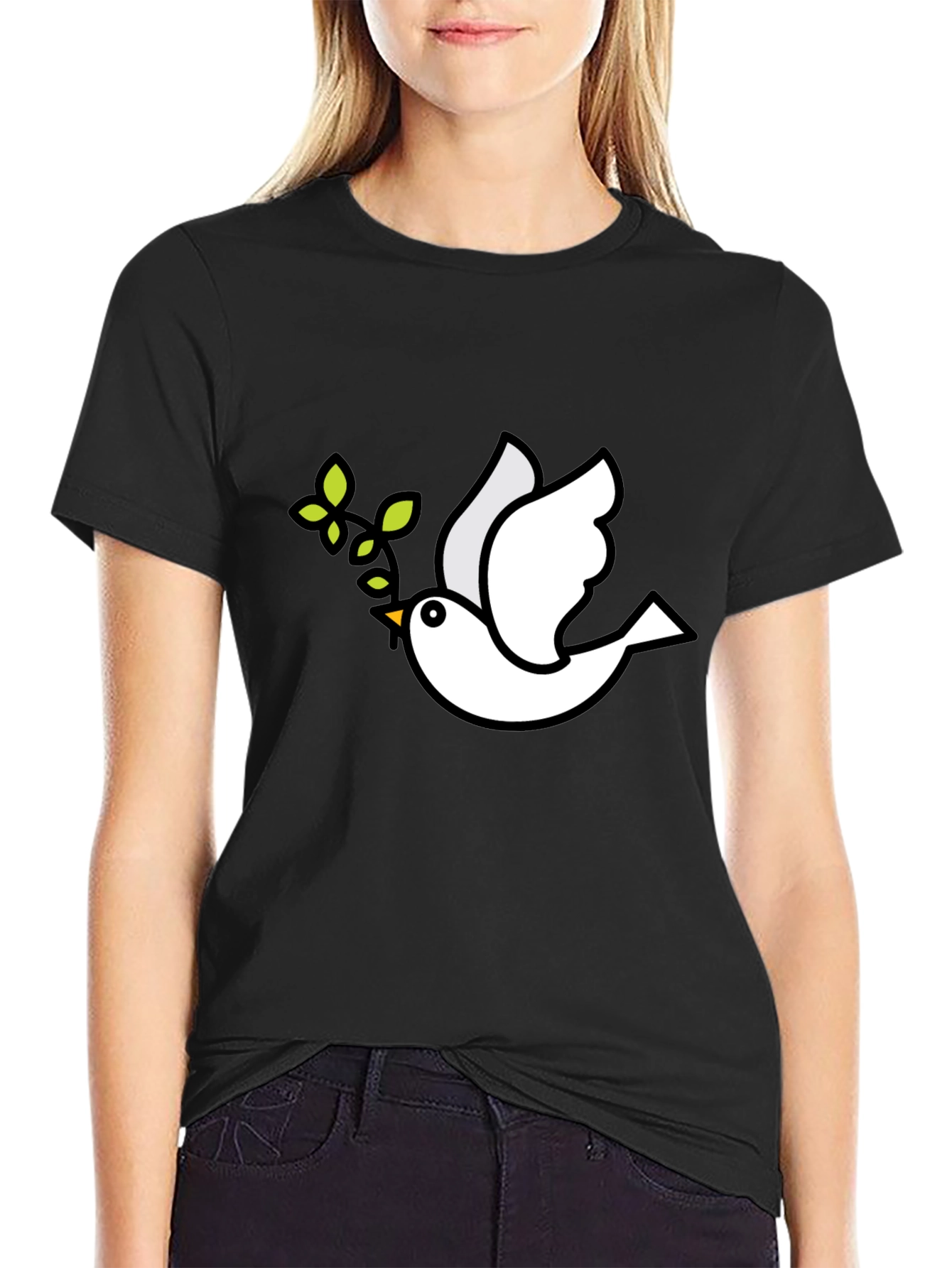 Peace Dove Black T-Shirt