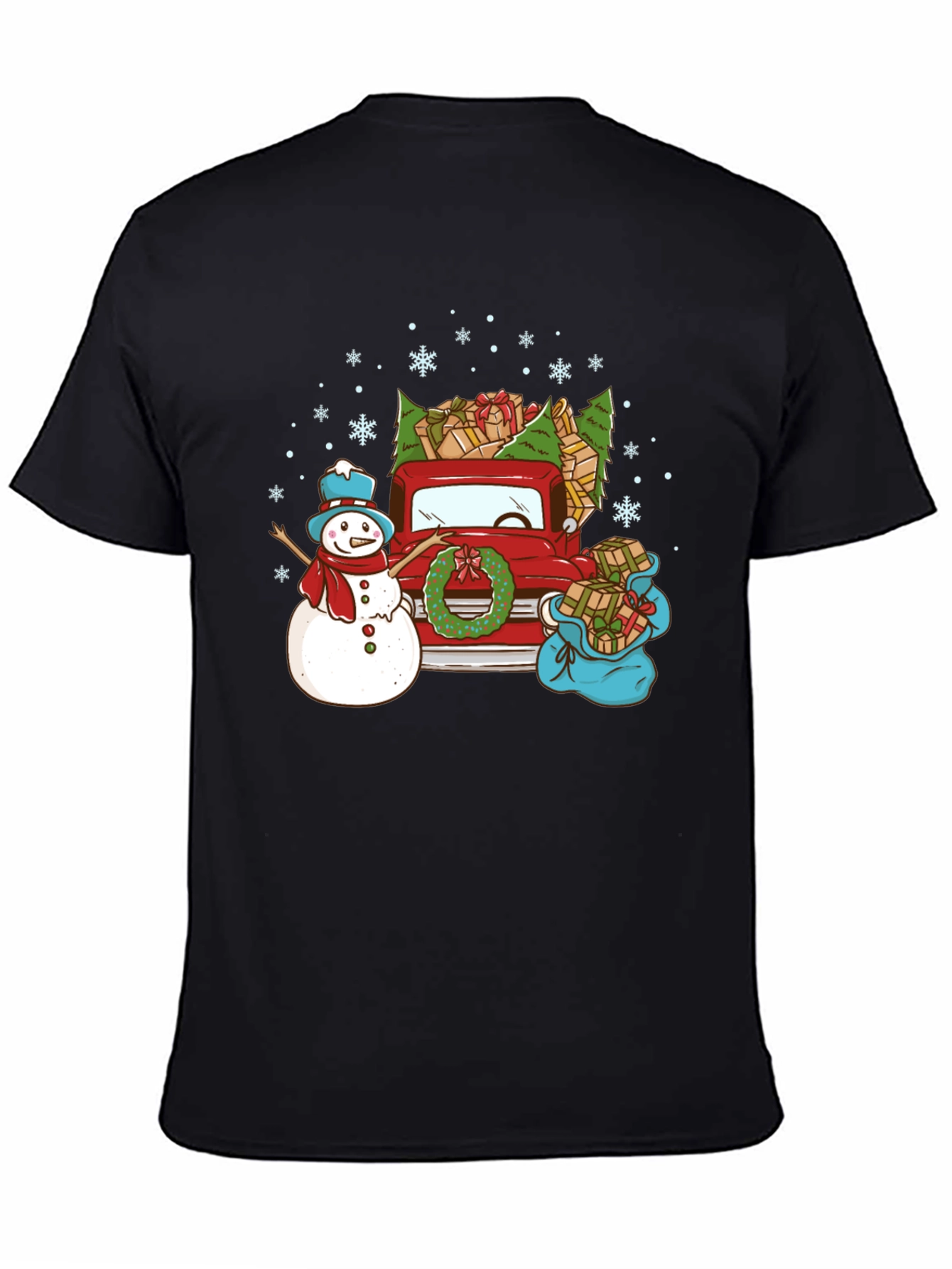 Festive Christmas Truck T-Shirt