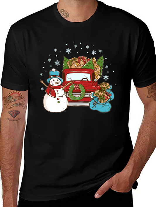 Festive Christmas Truck T-Shirt