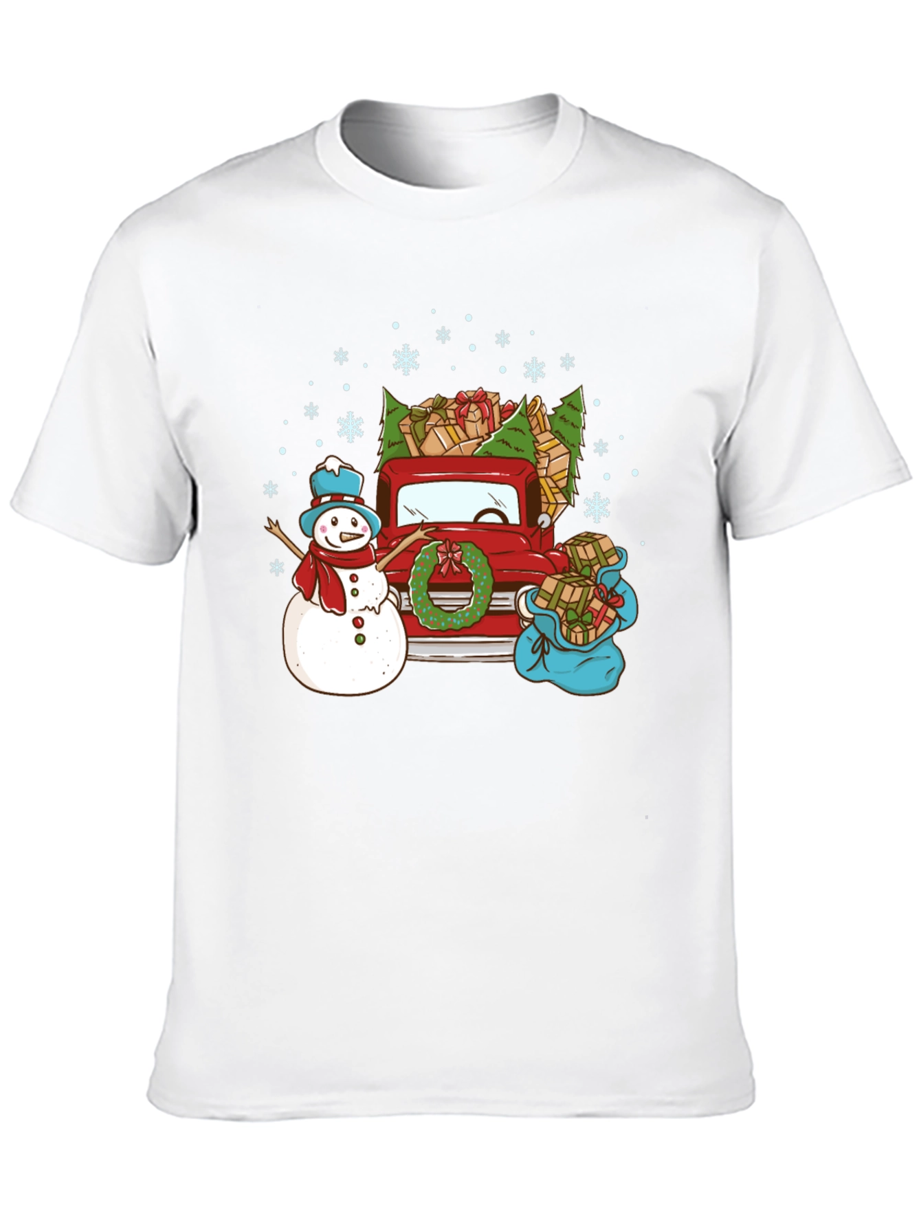 Festive Christmas Truck T-Shirt