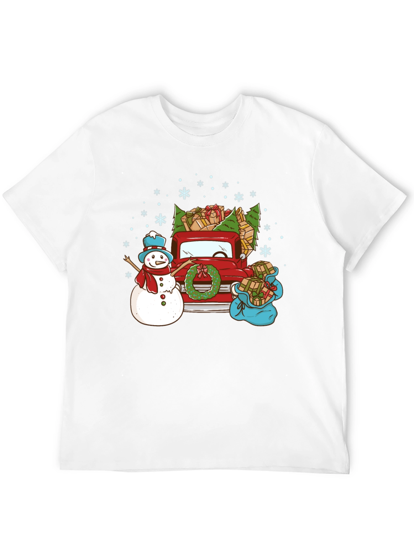 Festive Christmas Truck T-Shirt