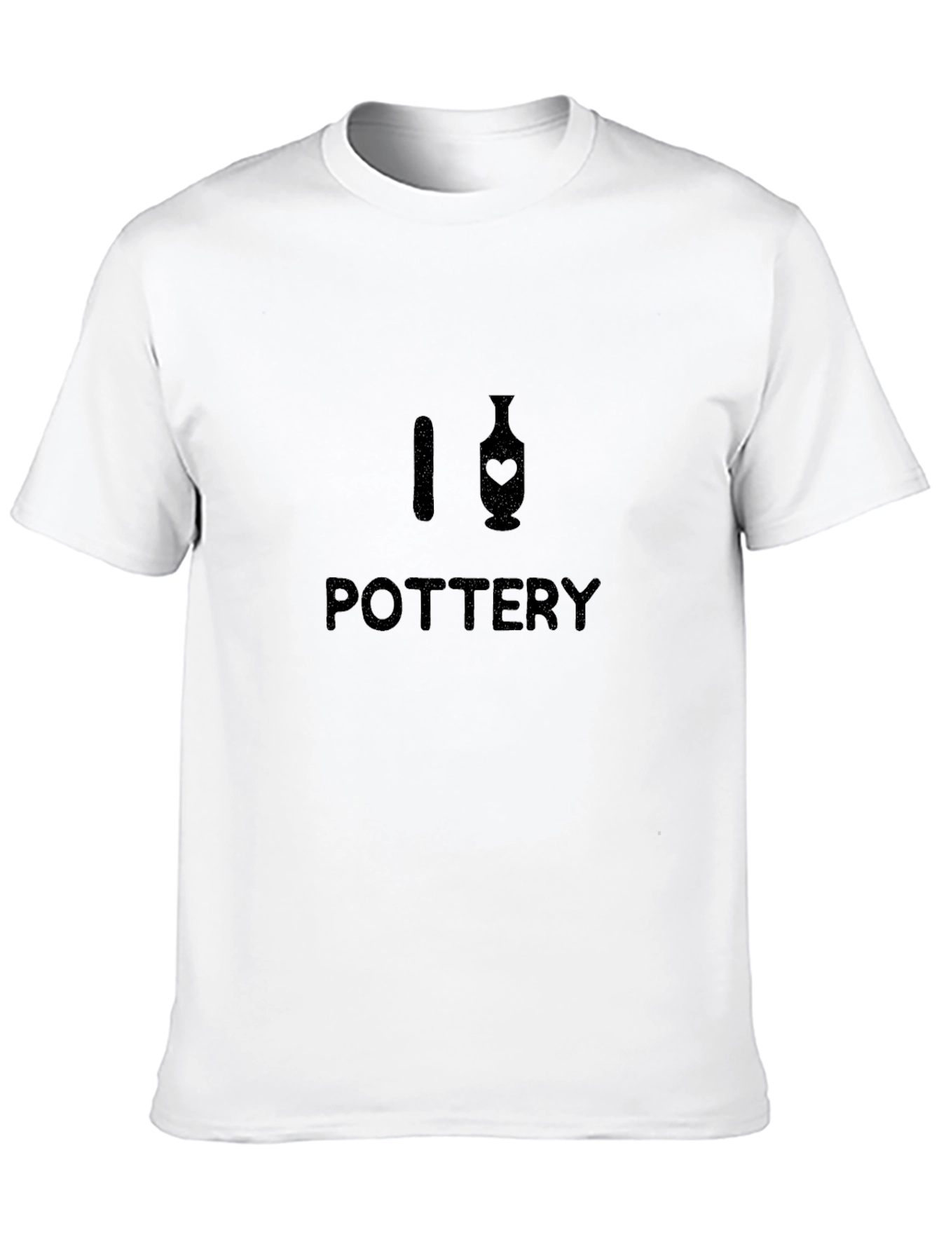 I Heart Pottery T-Shirt - Black Unisex Tee