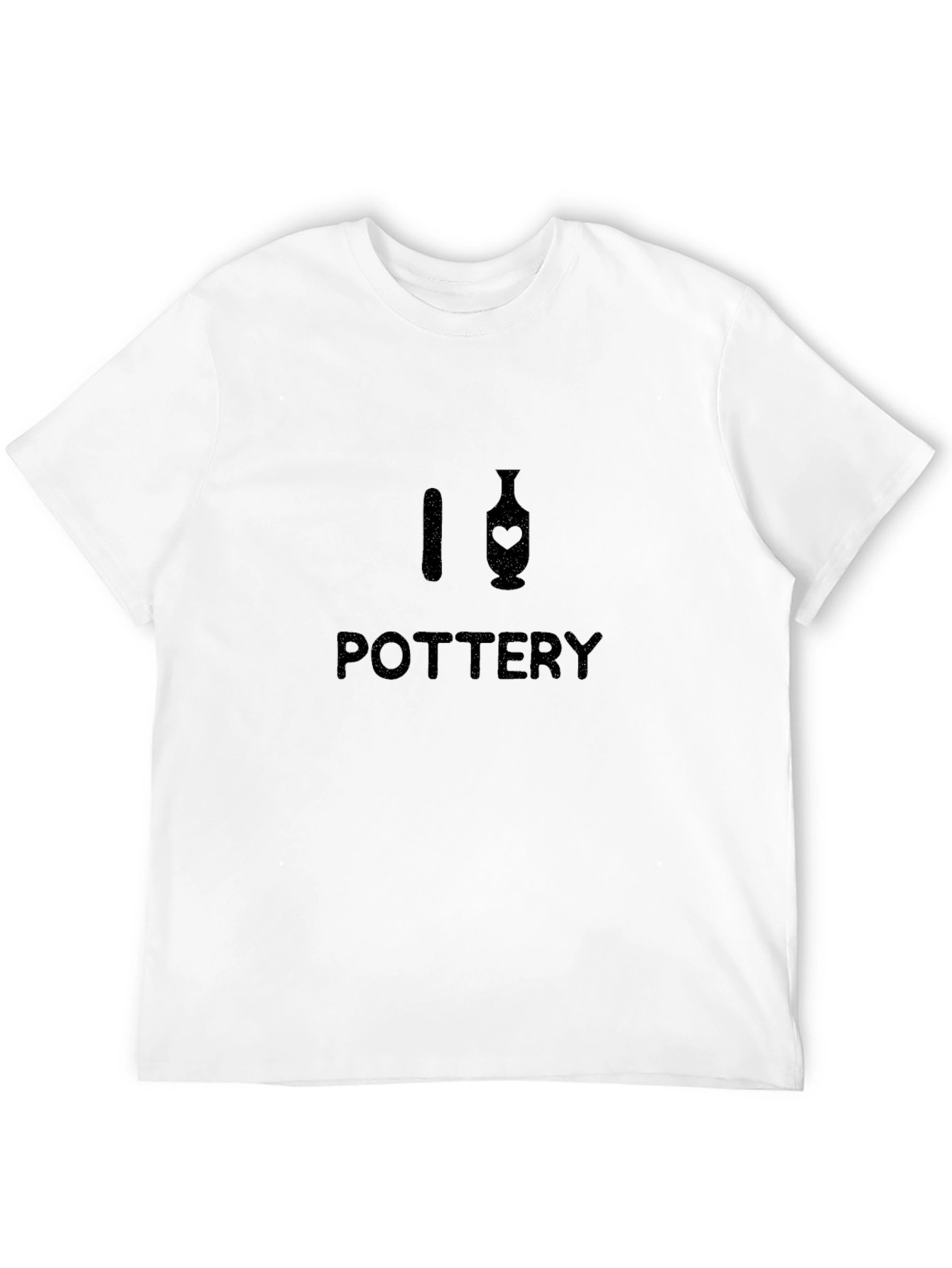 I Heart Pottery T-Shirt - Black Unisex Tee