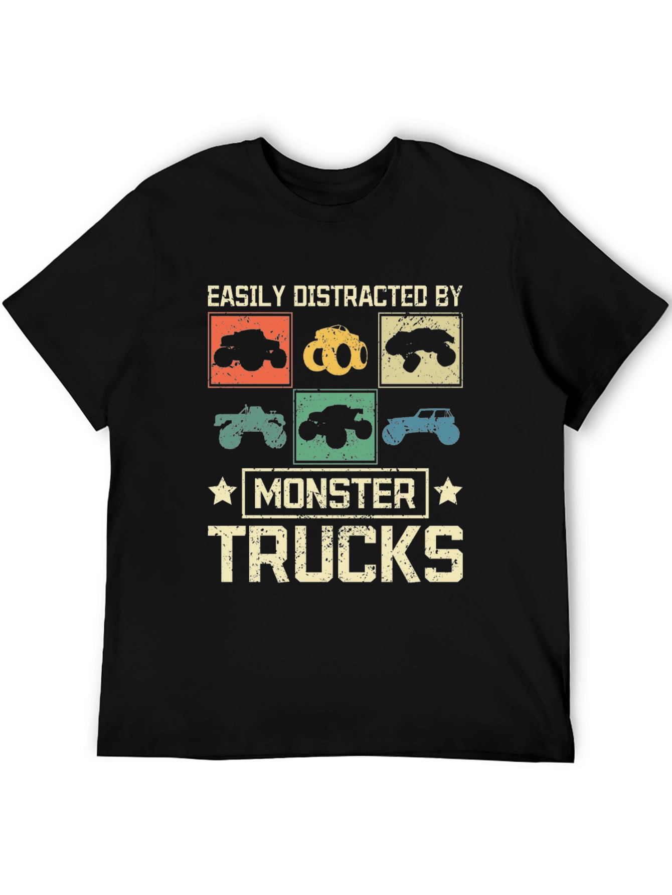 Monster Truck Fan T-Shirt - Easily Distracted Tee