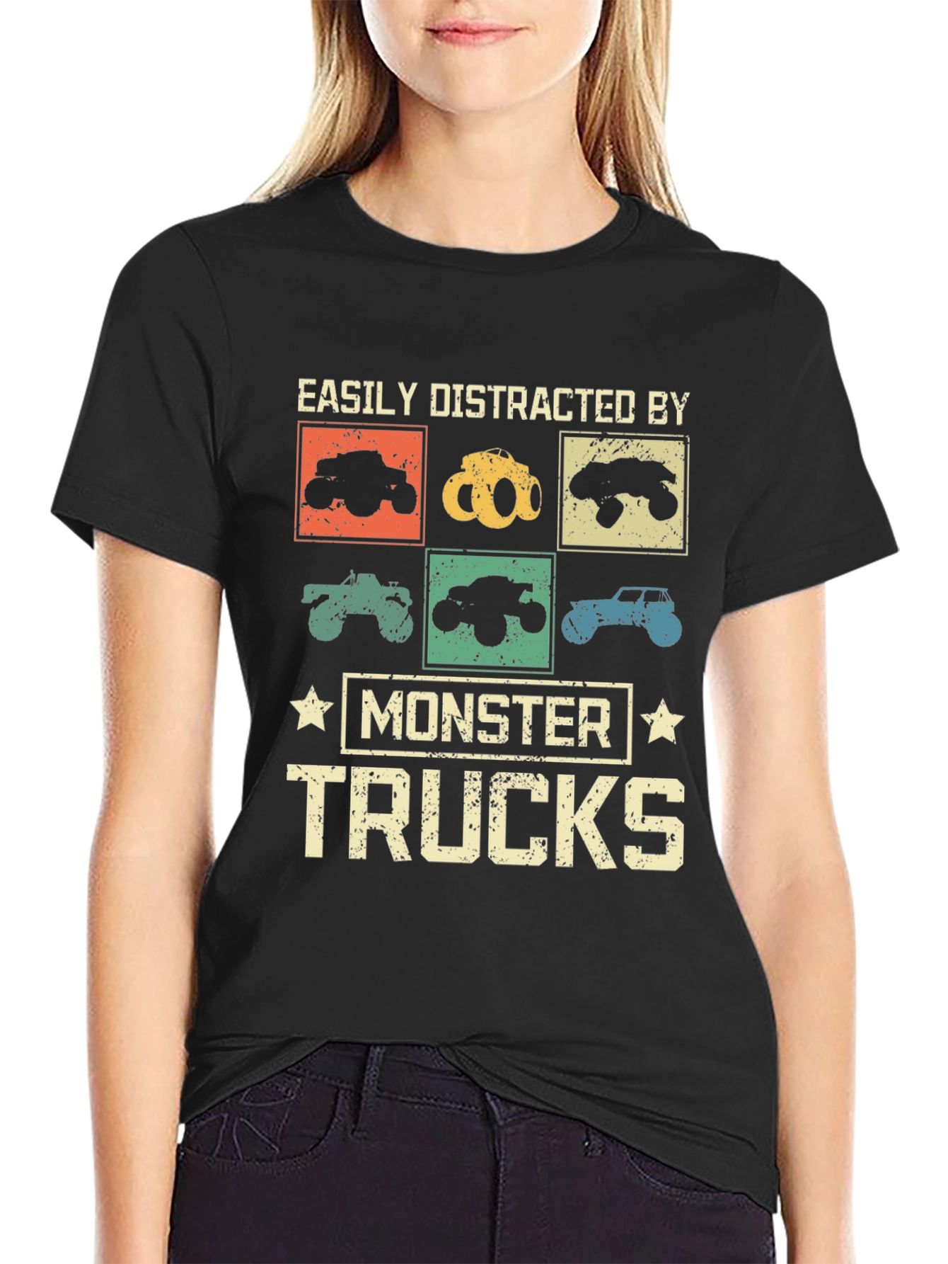 Monster Truck Fan T-Shirt - Easily Distracted Tee