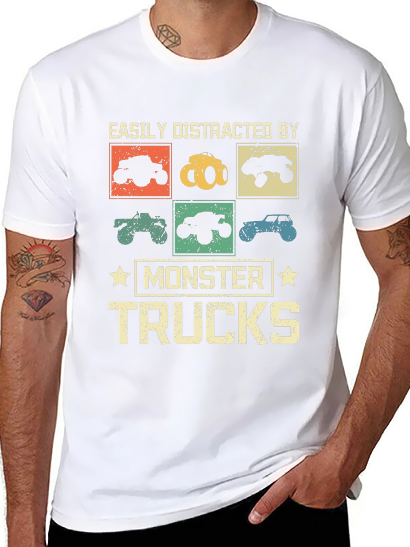 Monster Truck Fan T-Shirt - Easily Distracted Tee