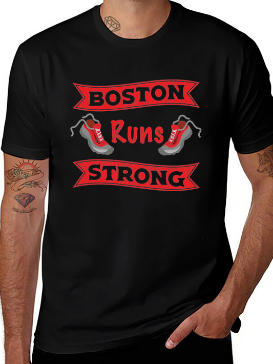 Boston Runs Strong Graphic T-Shirt