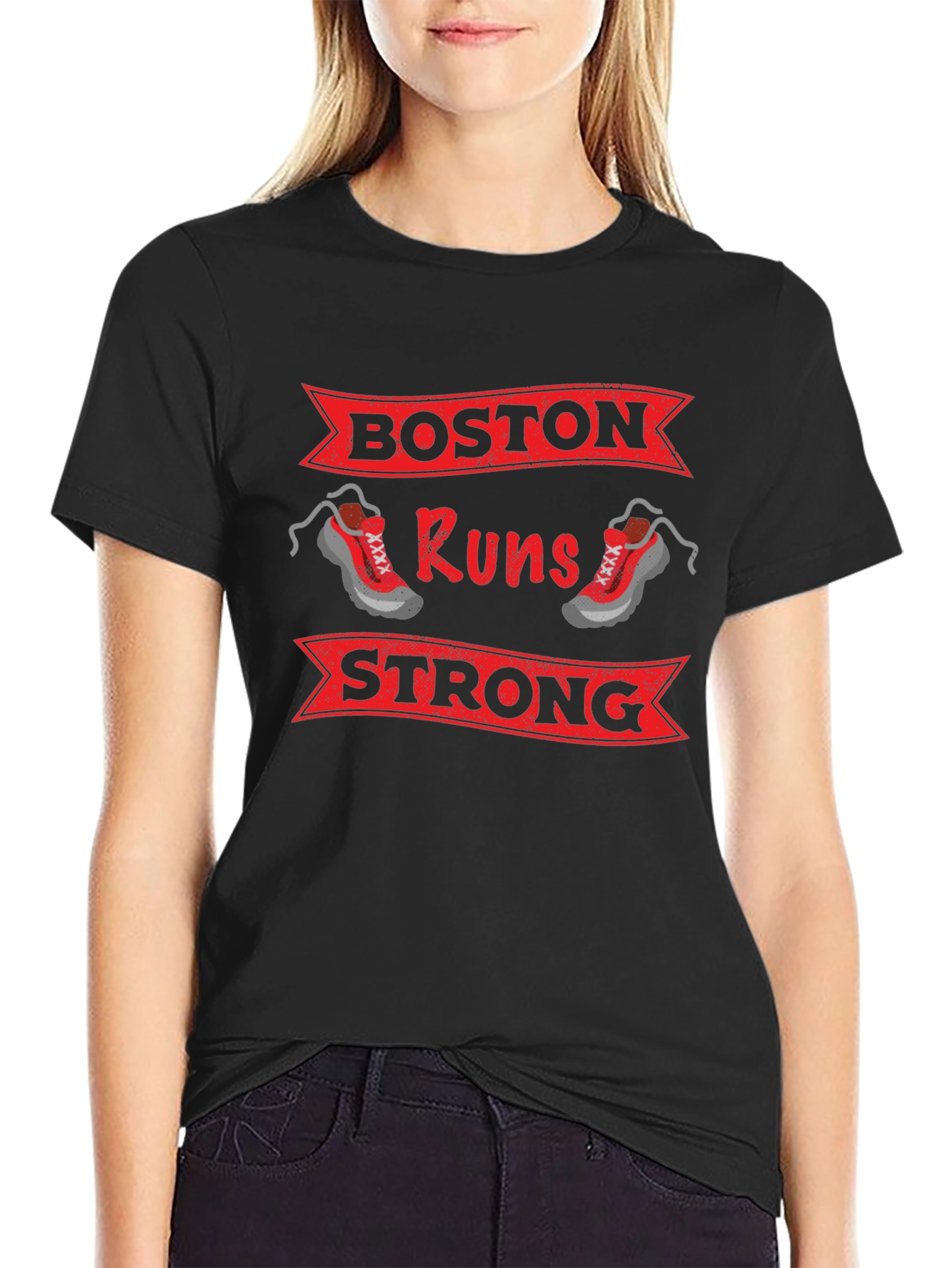 Boston Runs Strong Graphic T-Shirt