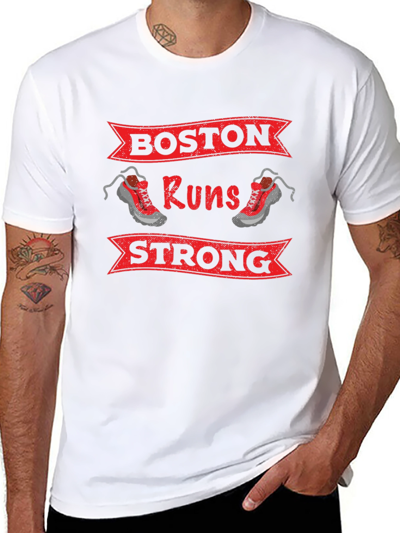 Boston Runs Strong Graphic T-Shirt