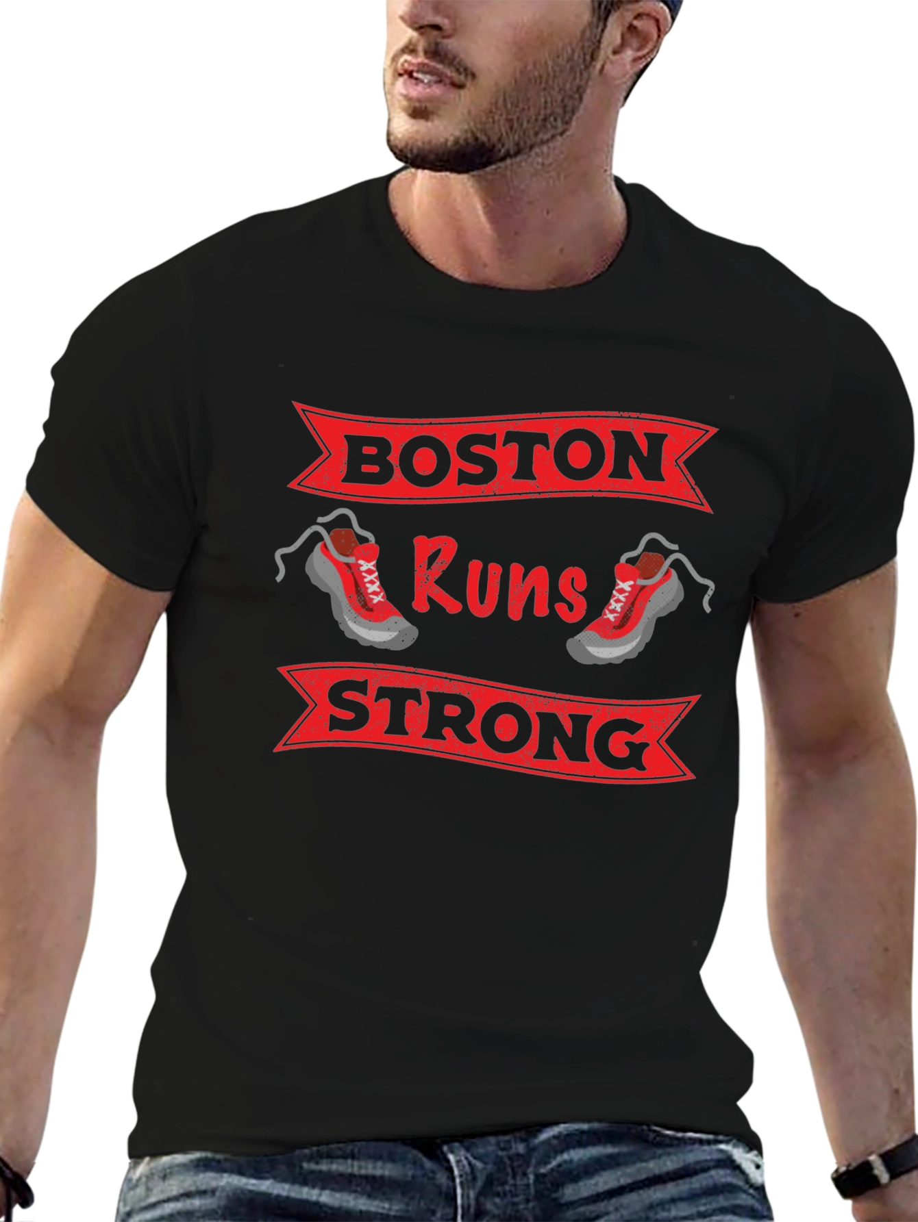 Boston Runs Strong Graphic T-Shirt