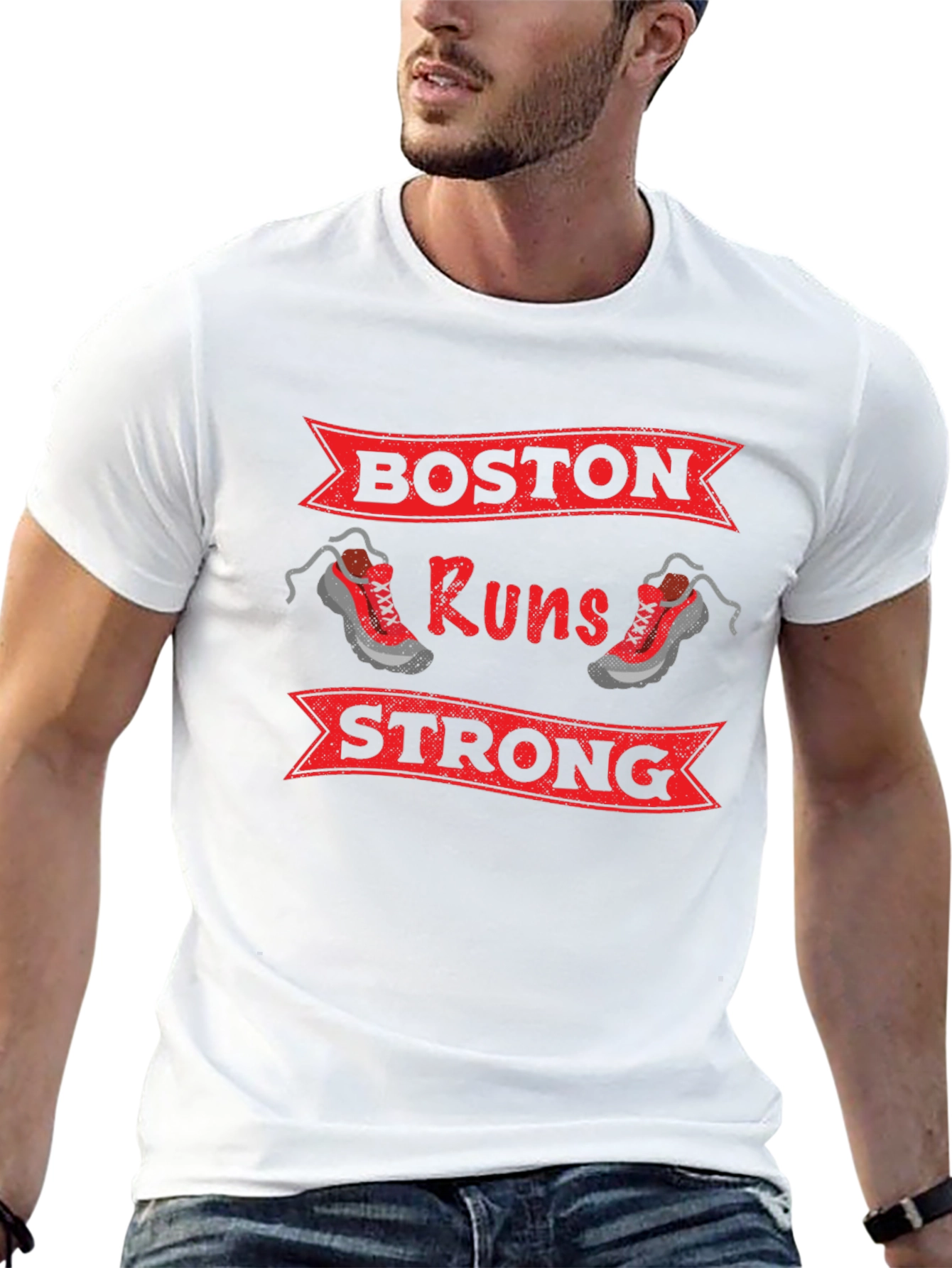 Boston Runs Strong Graphic T-Shirt