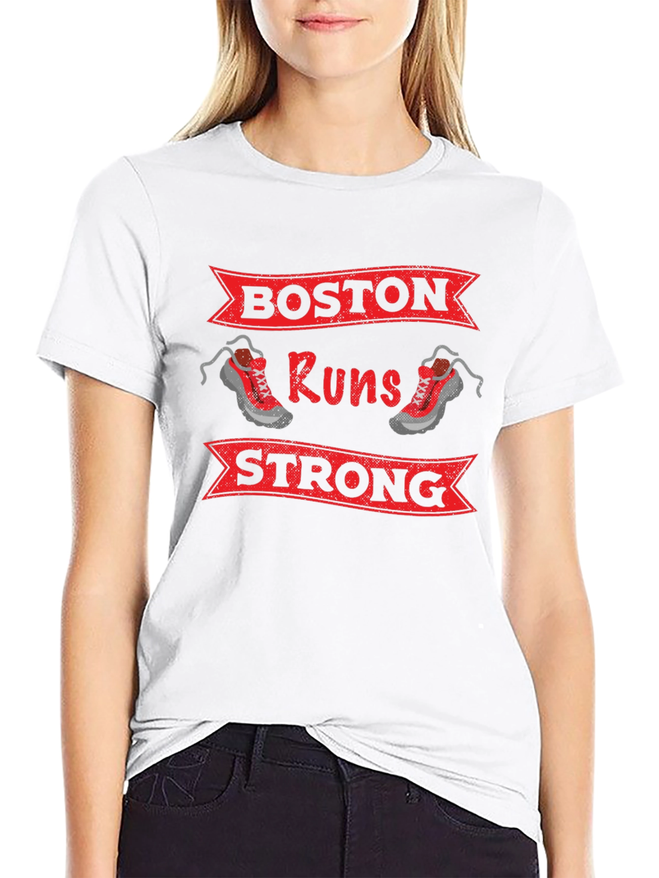 Boston Runs Strong Graphic T-Shirt