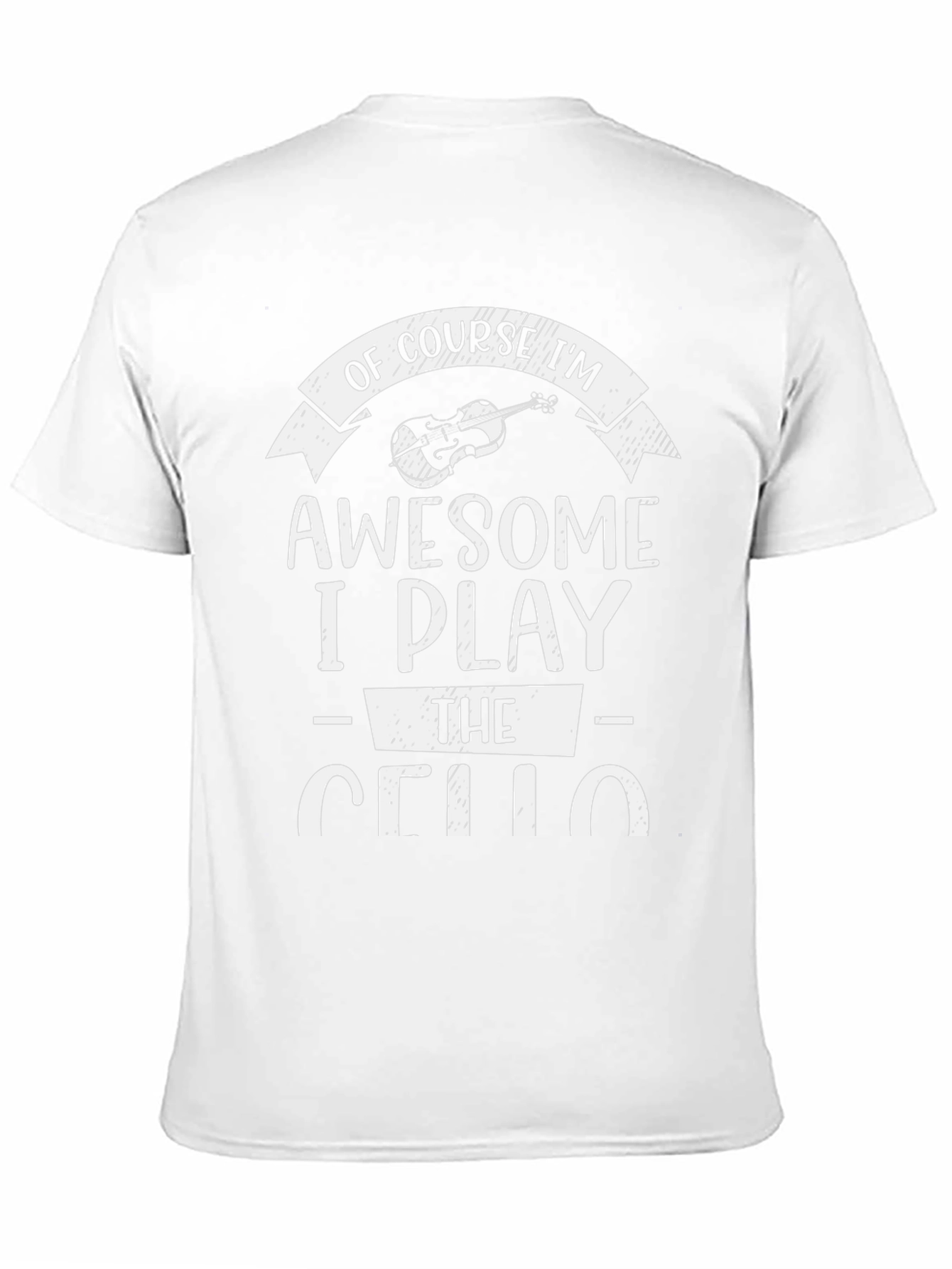 Awesome Cello Player Black T-Shirt