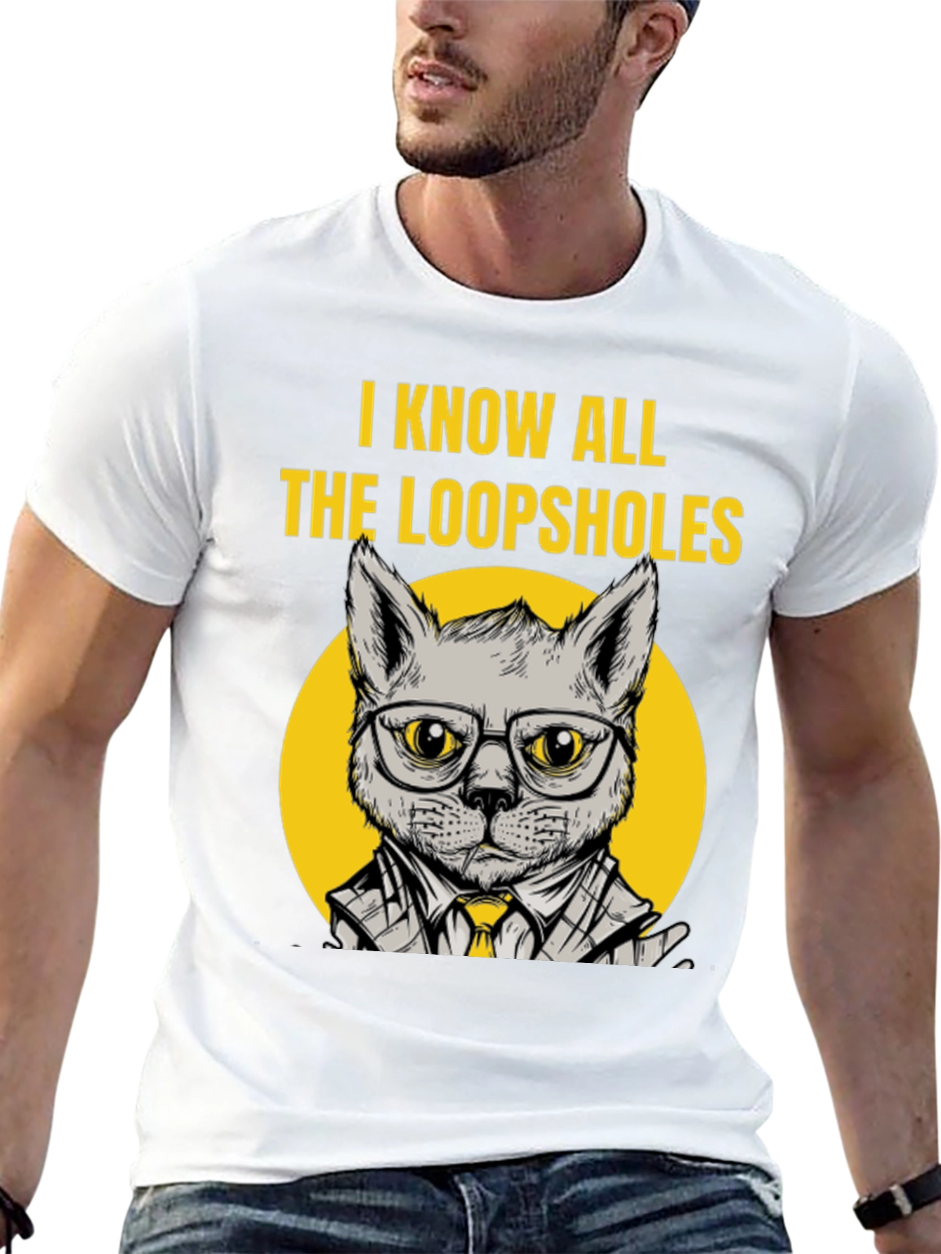 Know All The Loopholes Funny Cat T-Shirt