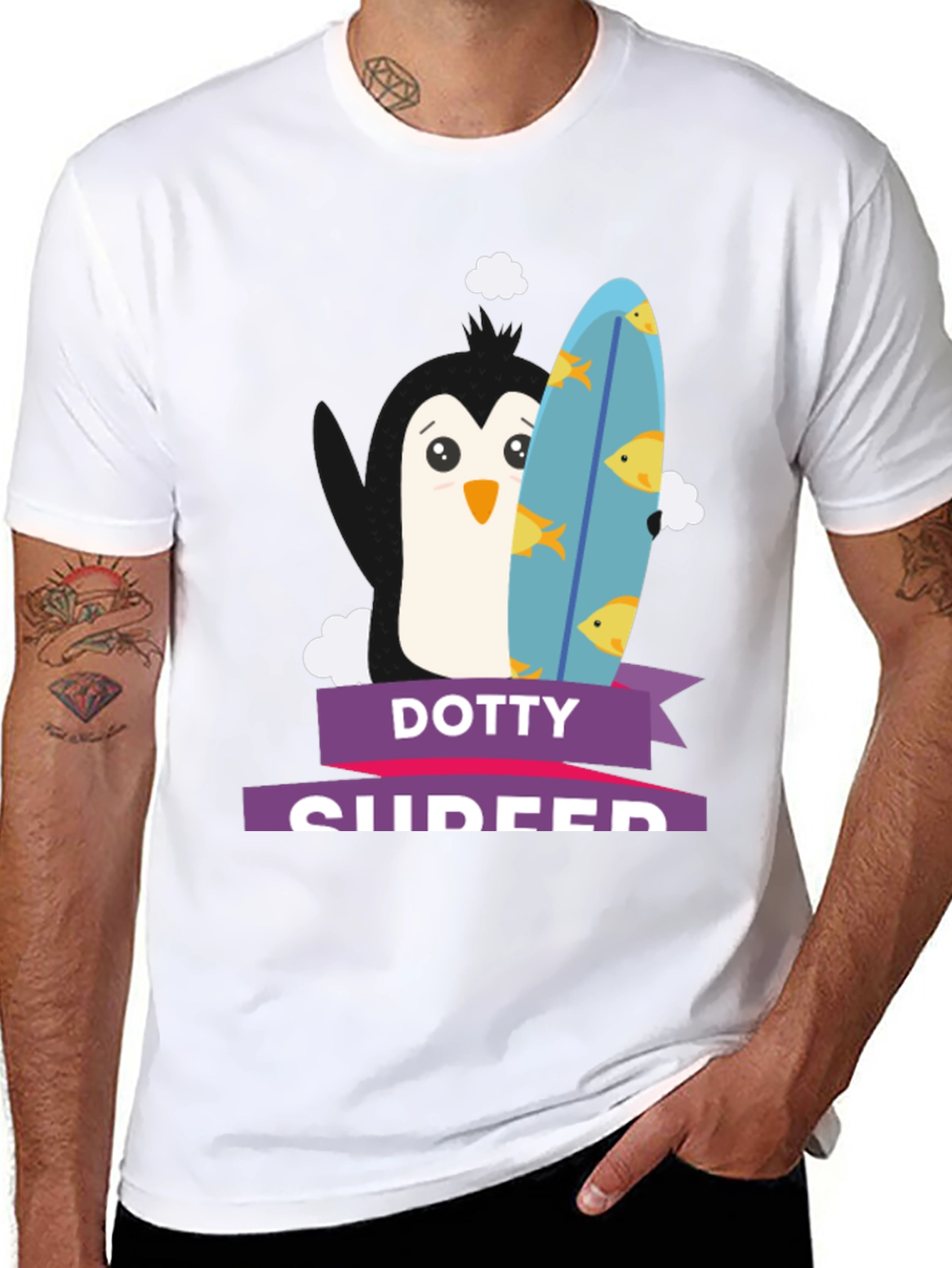 Dotty Surfer Graphic T-Shirt