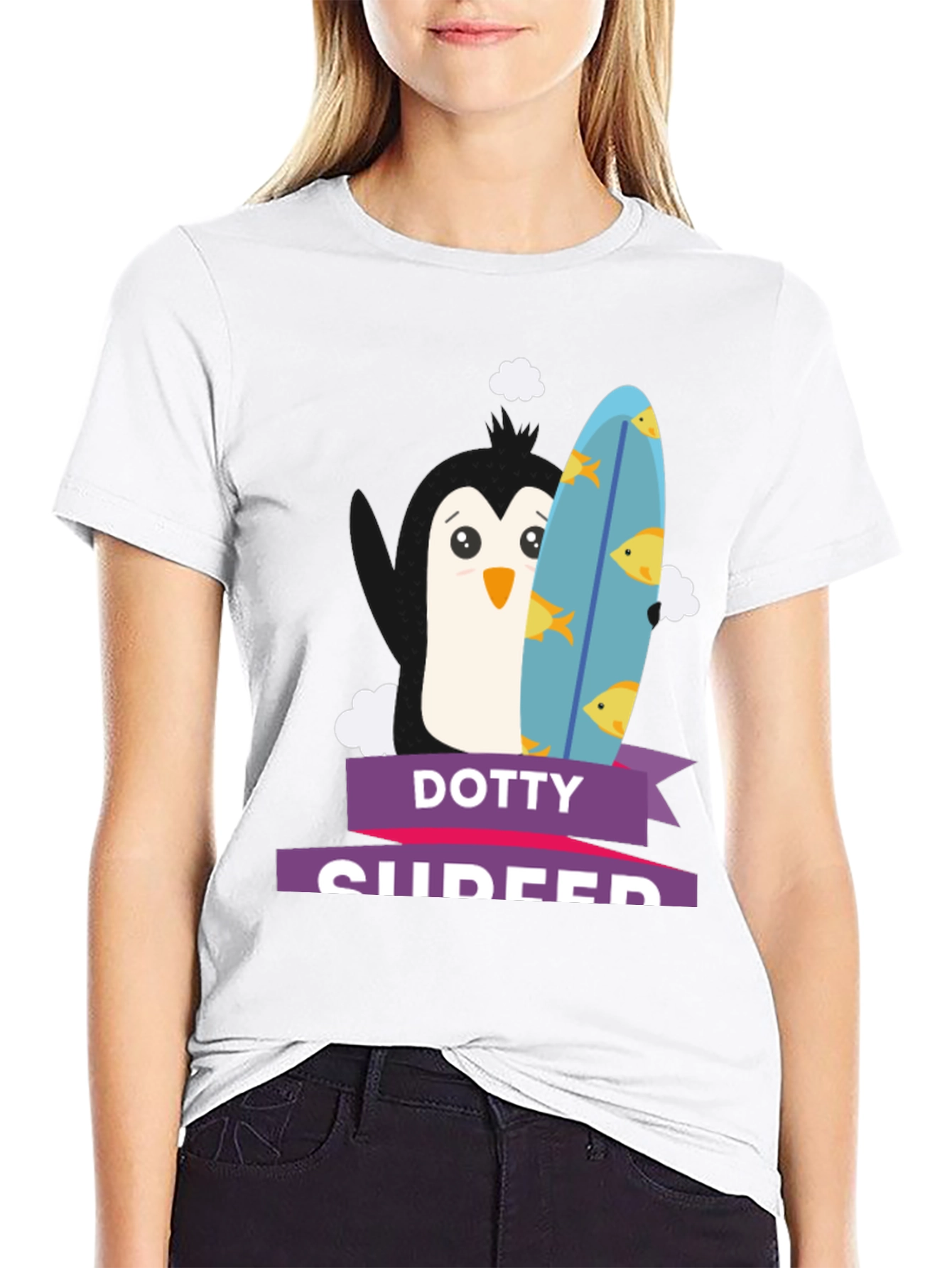 Dotty Surfer Graphic T-Shirt