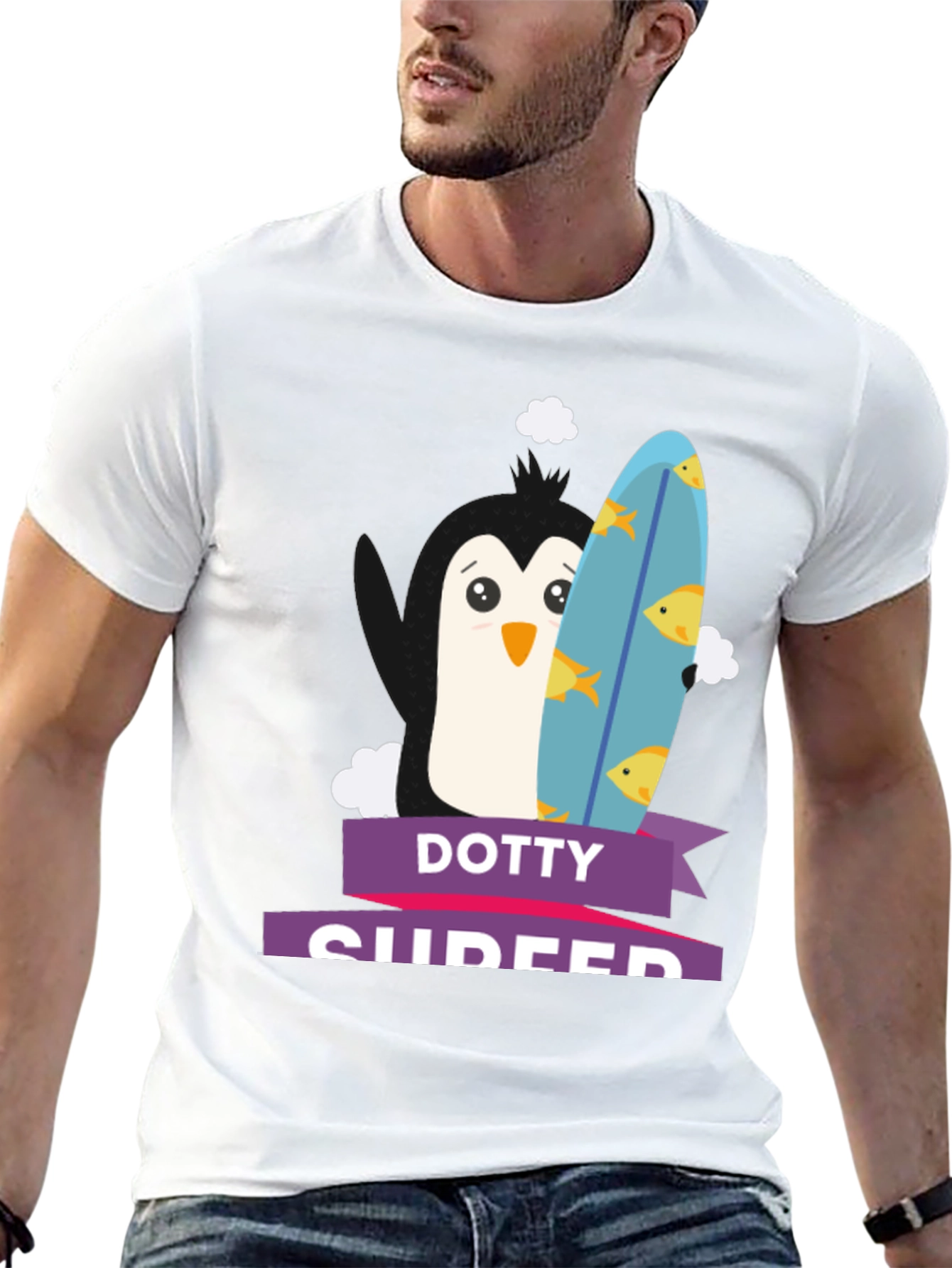 Dotty Surfer Graphic T-Shirt