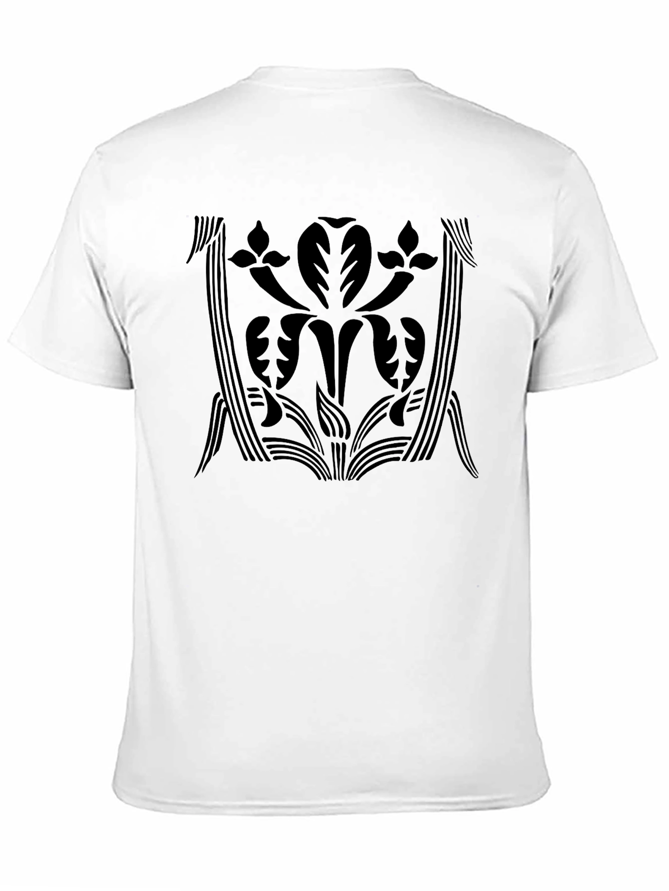 Elegant Black Floral Graphic T-Shirt