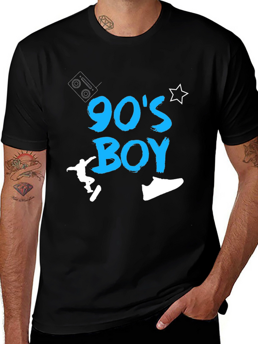 90s Boy Graphic Tee - Retro Style