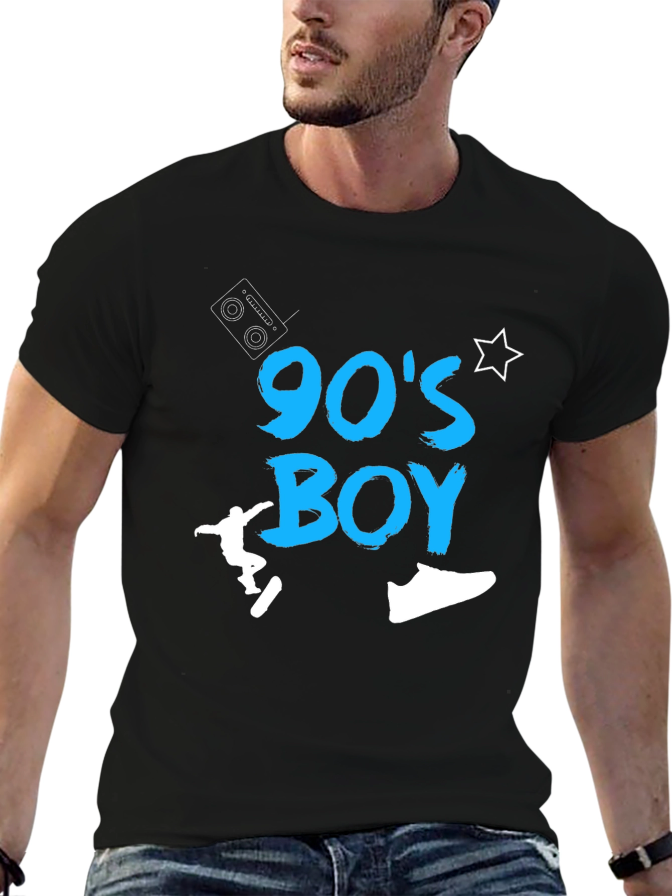 90s Boy Graphic Tee - Retro Style