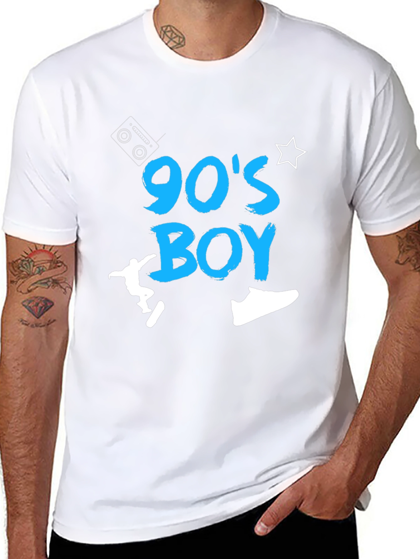 90s Boy Graphic Tee - Retro Style
