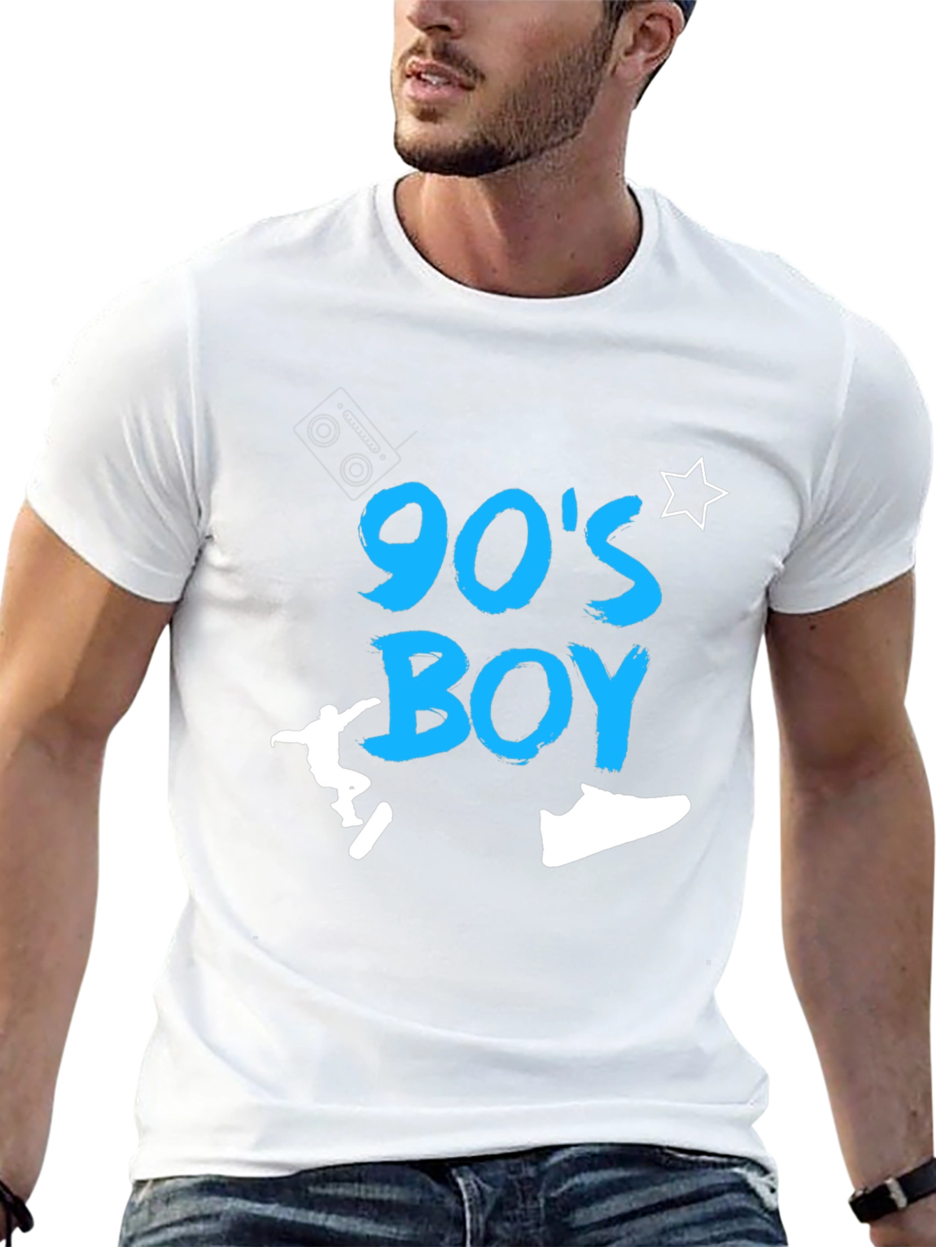 90s Boy Graphic Tee - Retro Style