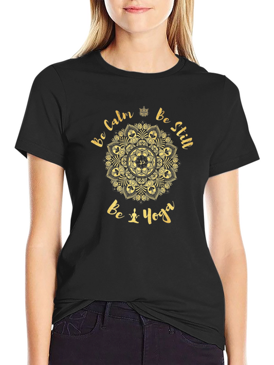 Be Calm Be Still Yoga Graphic Tee