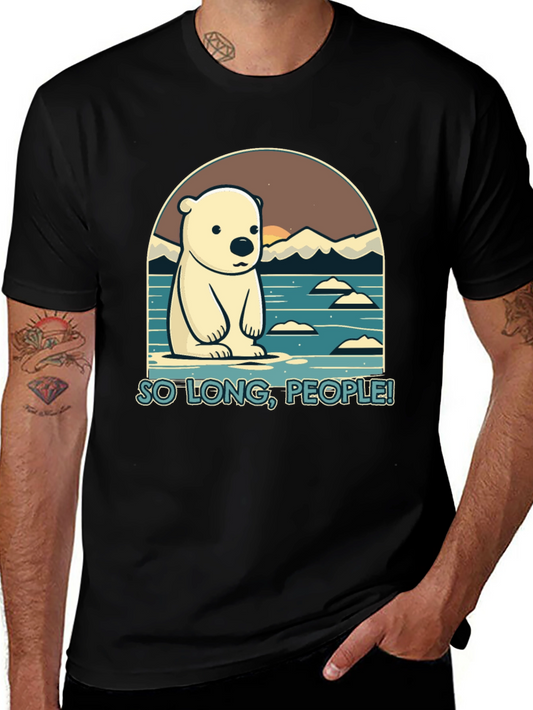 So Long People Polar Bear Graphic T-Shirt