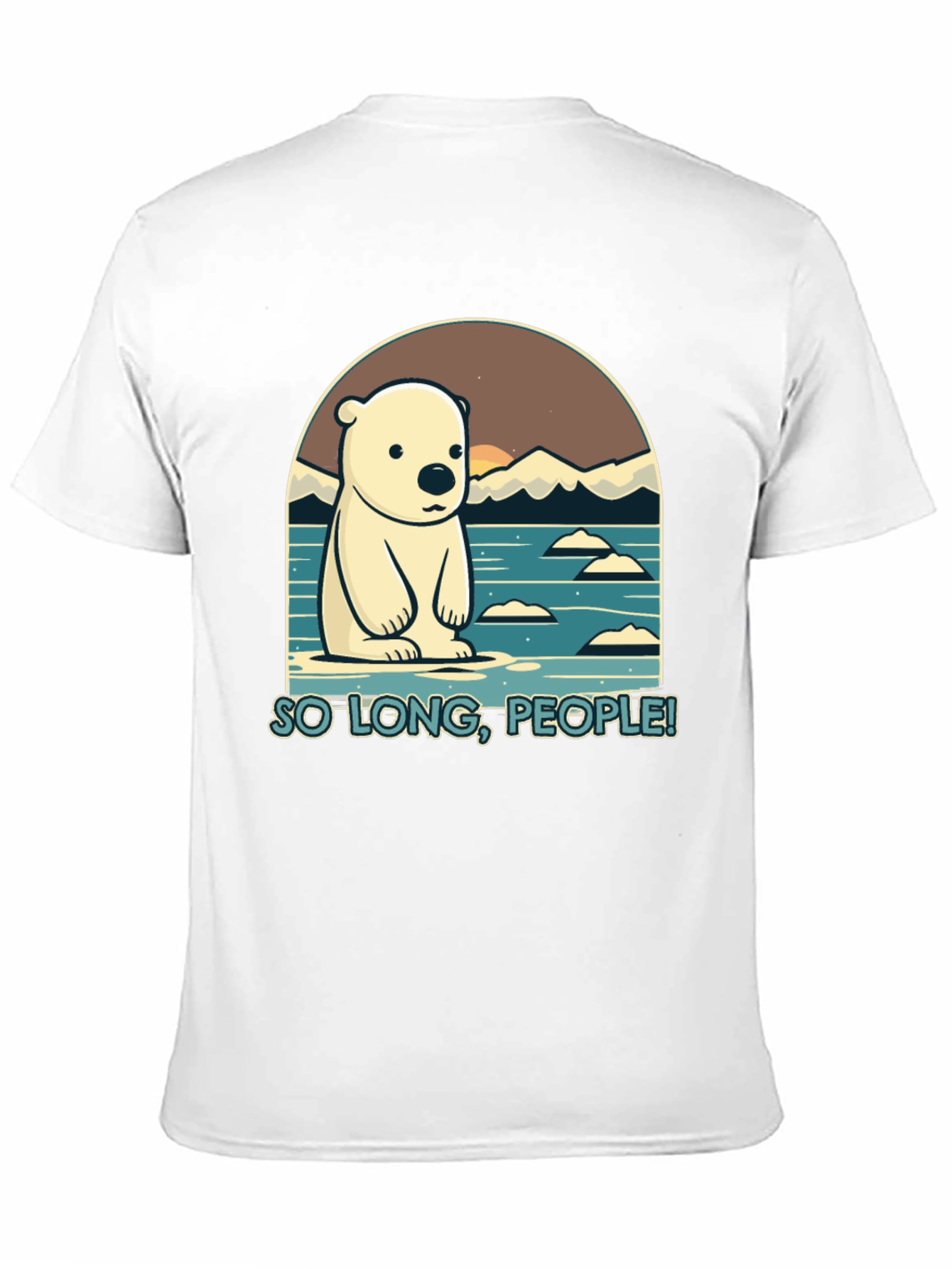 So Long People Polar Bear Graphic T-Shirt