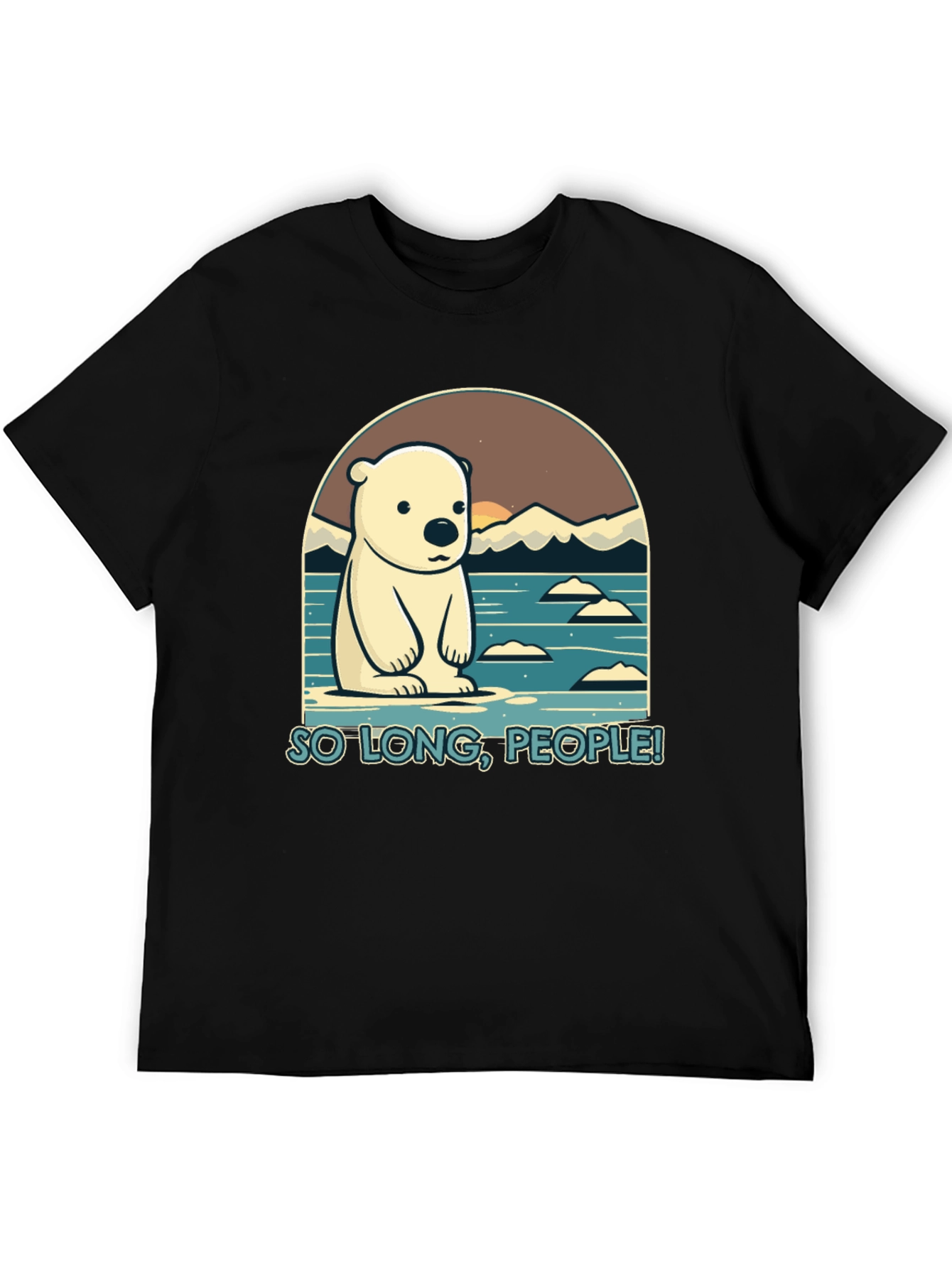 So Long People Polar Bear Graphic T-Shirt