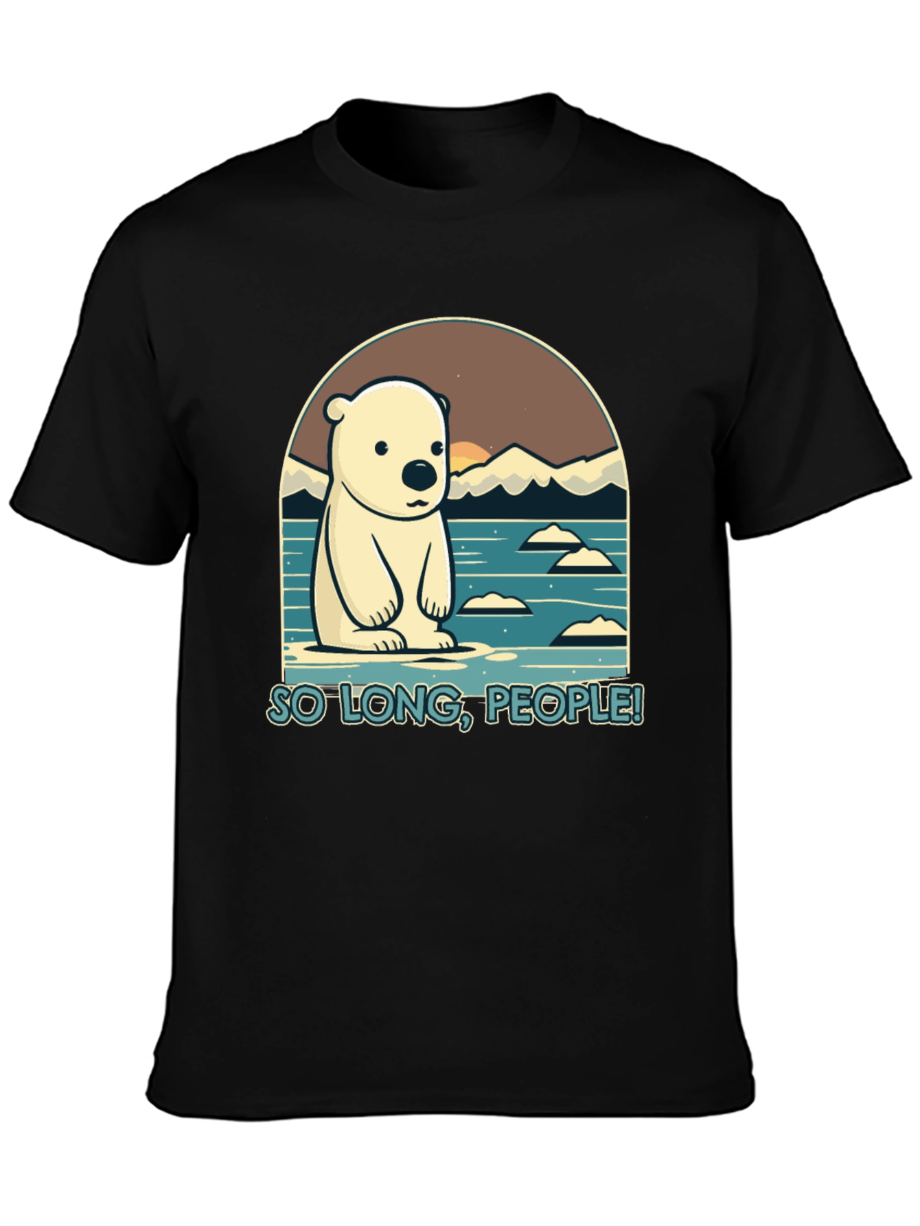 So Long People Polar Bear Graphic T-Shirt