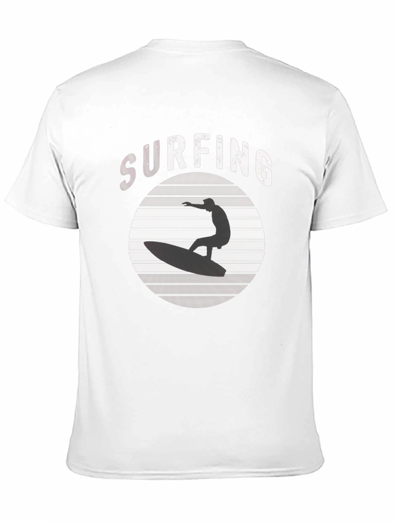 Surfing T-Shirt: Stylish Black Tee for Surf Lovers