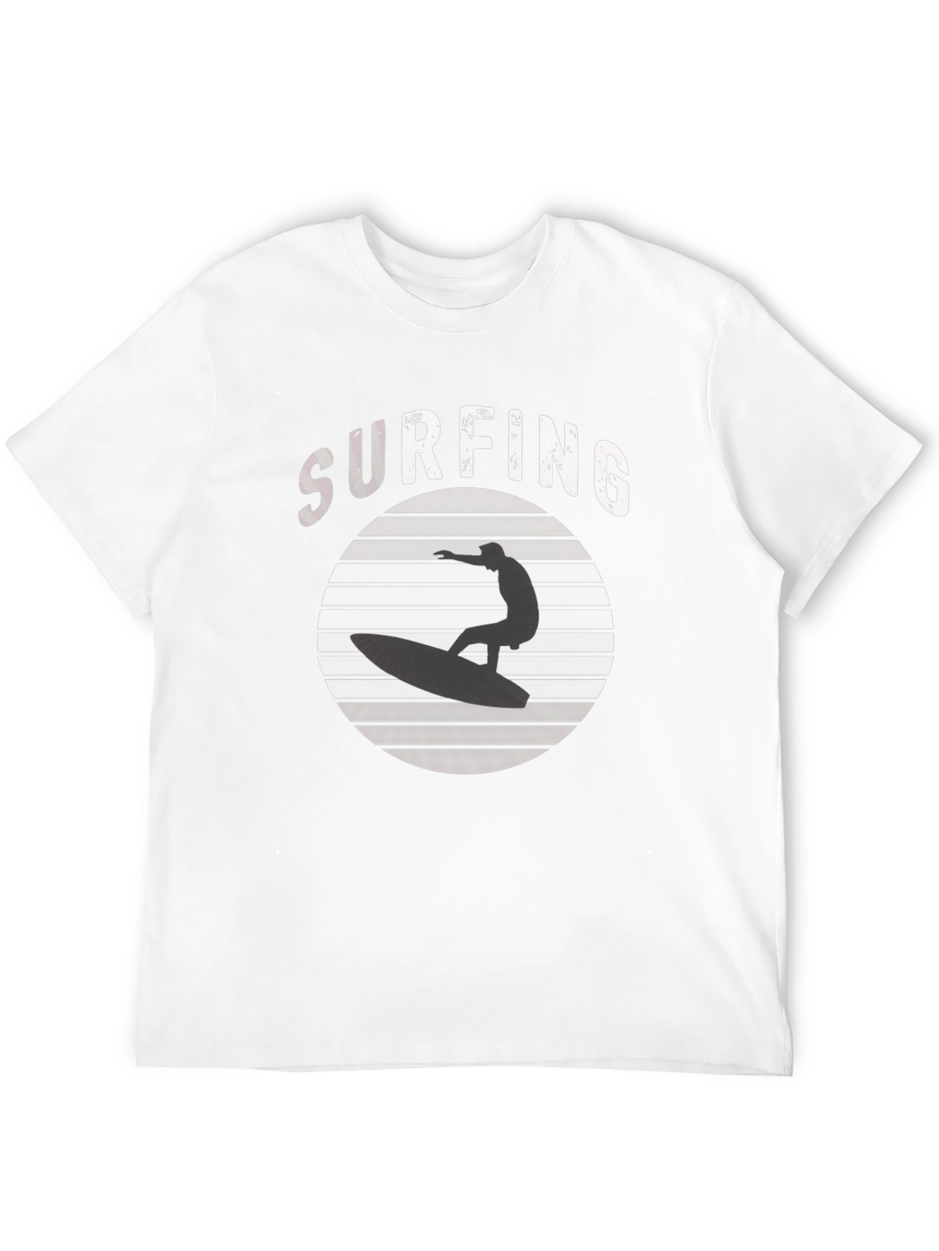 Surfing T-Shirt: Stylish Black Tee for Surf Lovers