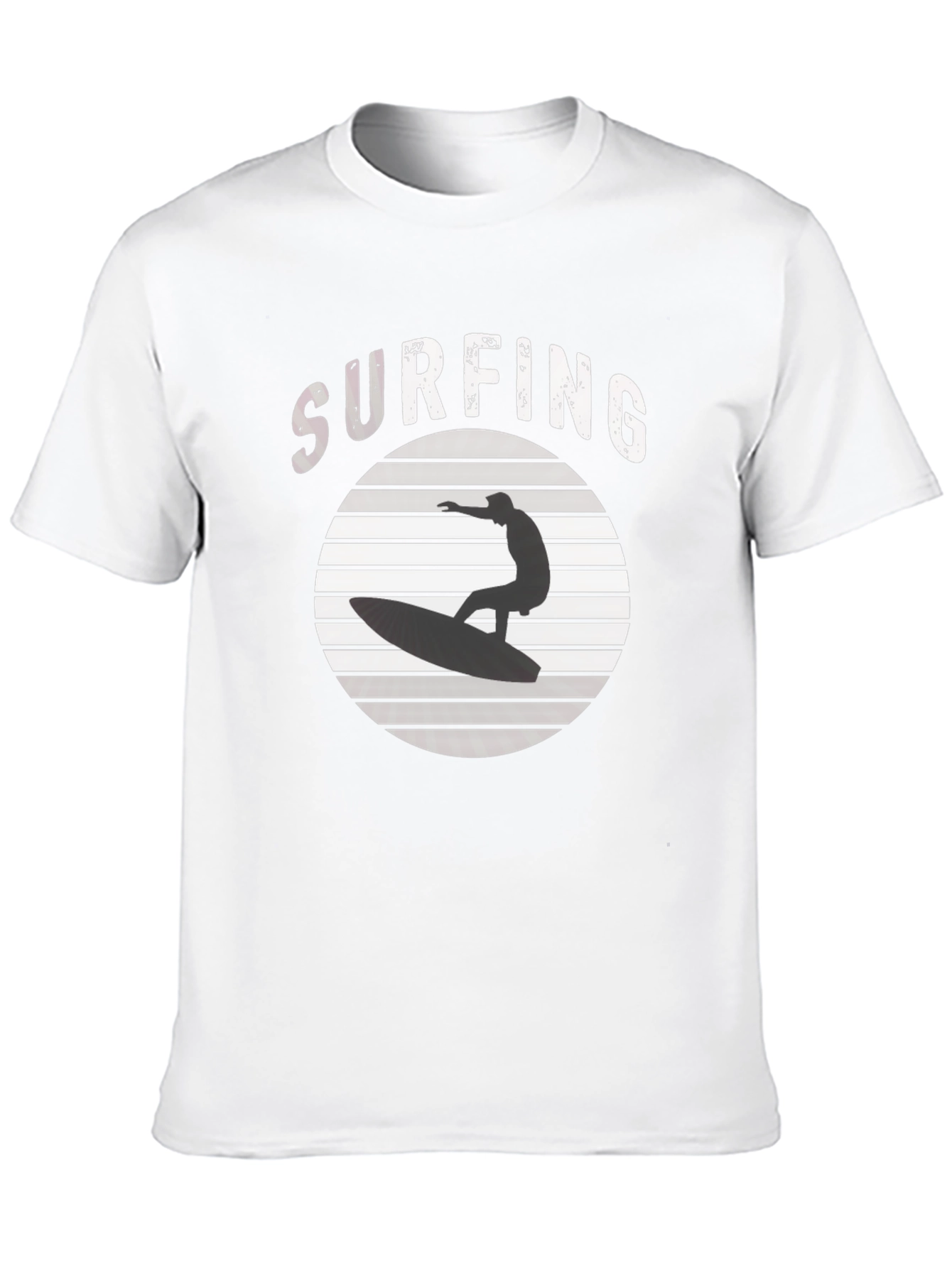 Surfing T-Shirt: Stylish Black Tee for Surf Lovers