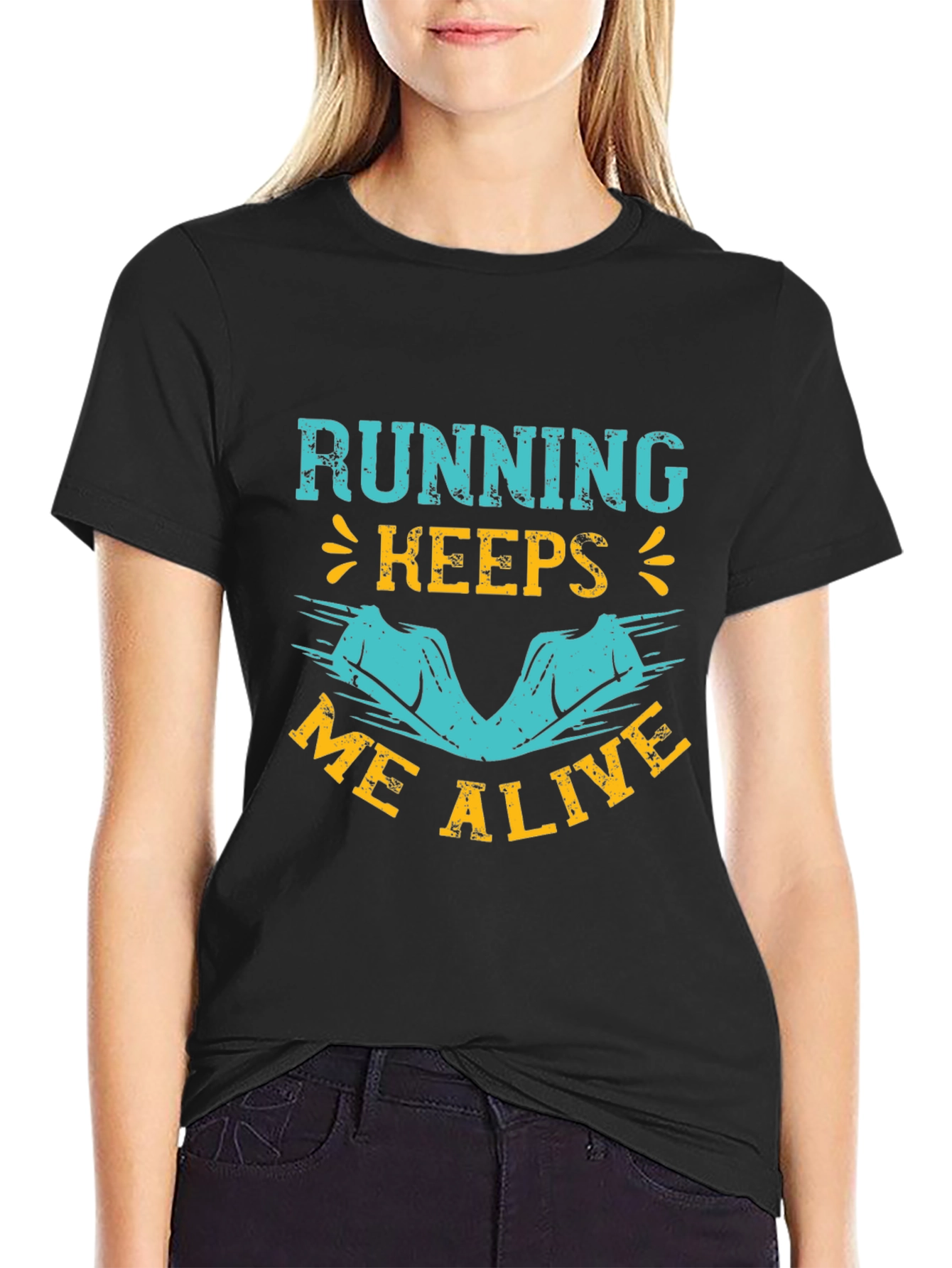Running Keeps Me Alive Graphic Tee