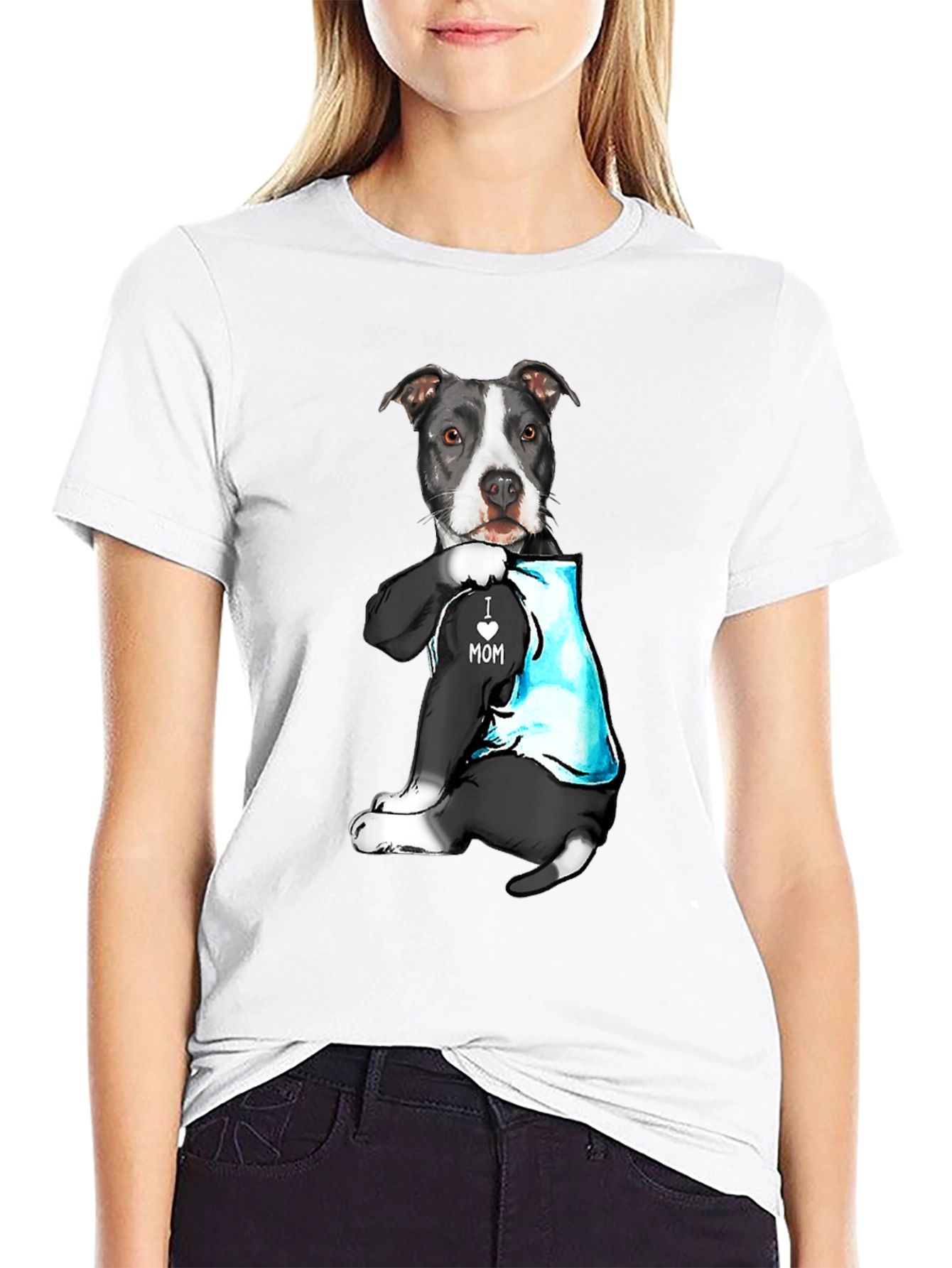 Dog I Heart Mom T-Shirt