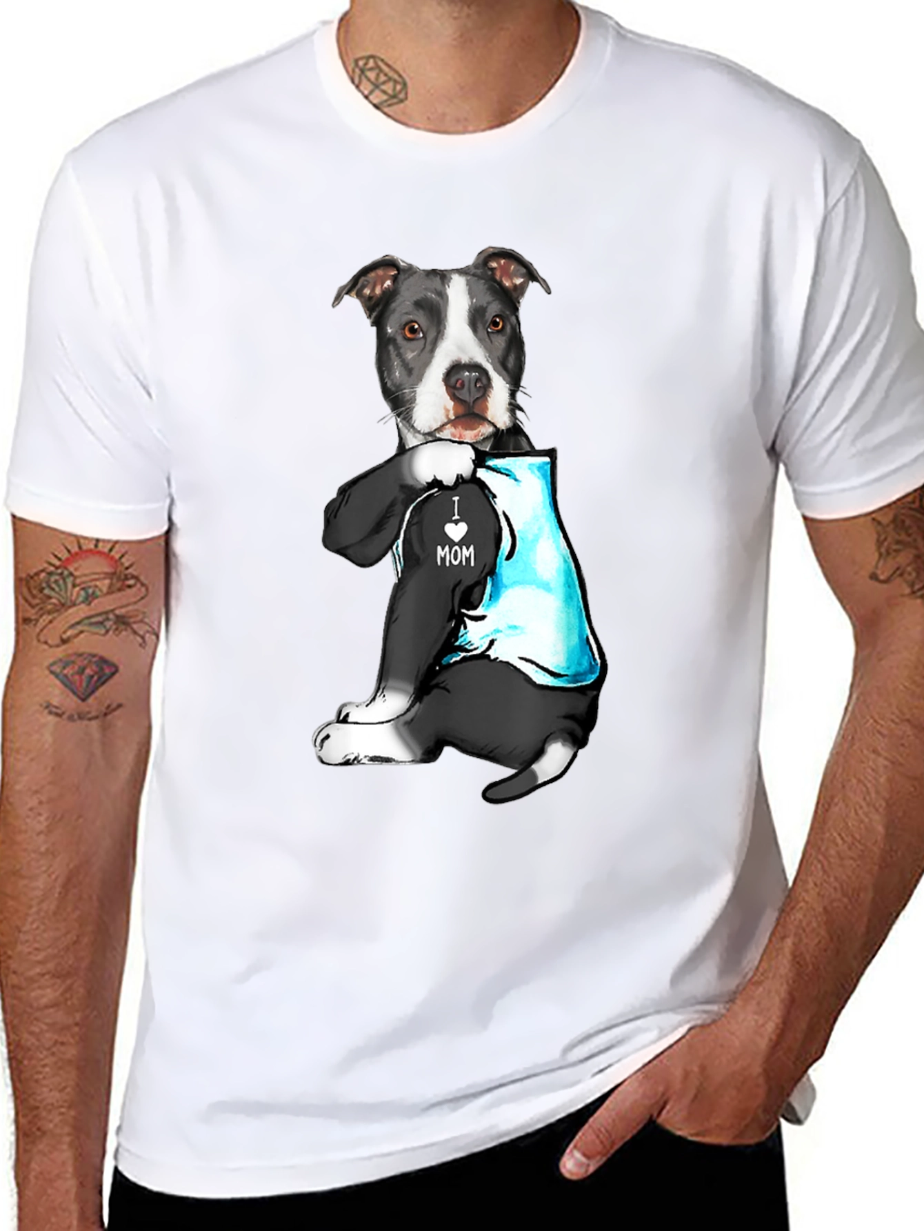 Dog I Heart Mom T-Shirt