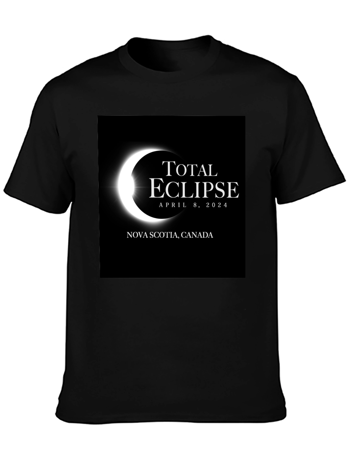 Total Eclipse April 8 2024 Nova Scotia Canada T-Shirt