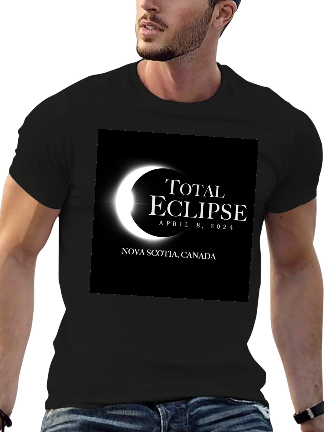 Total Eclipse April 8 2024 Nova Scotia Canada T-Shirt