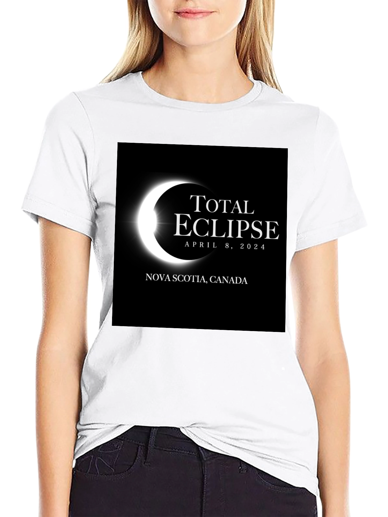 Total Eclipse April 8 2024 Nova Scotia Canada T-Shirt