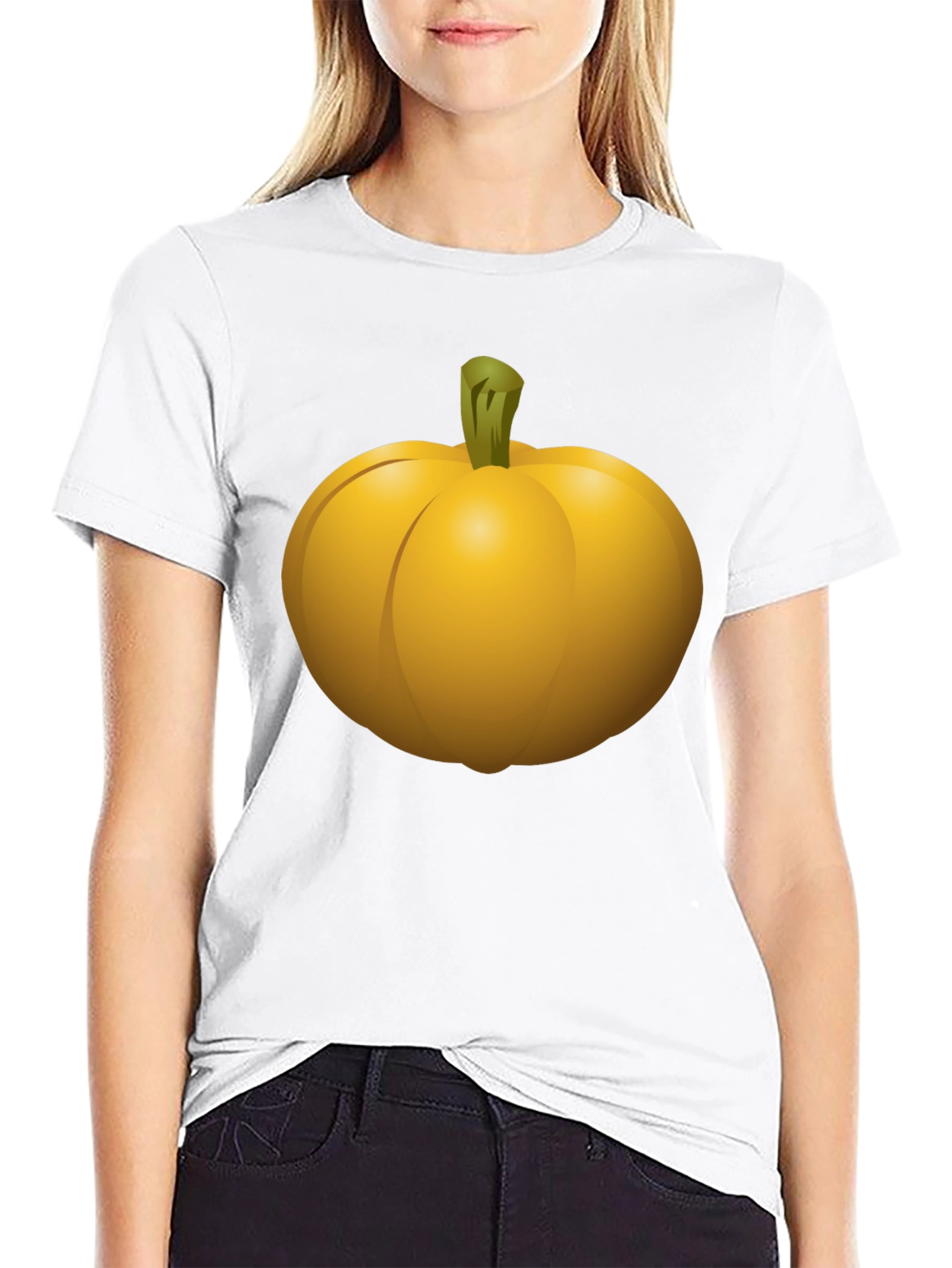 Pumpkin Graphic Black T-Shirt - Halloween Ready!