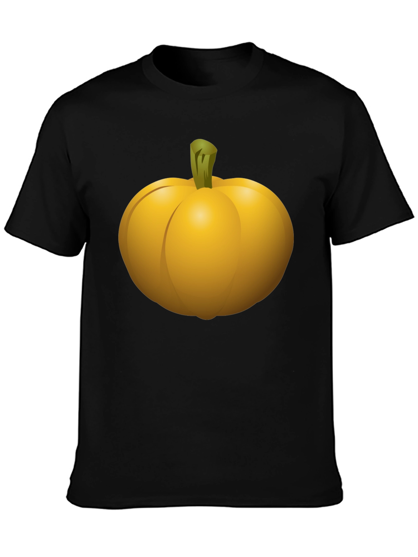 Pumpkin Graphic Black T-Shirt - Halloween Ready!