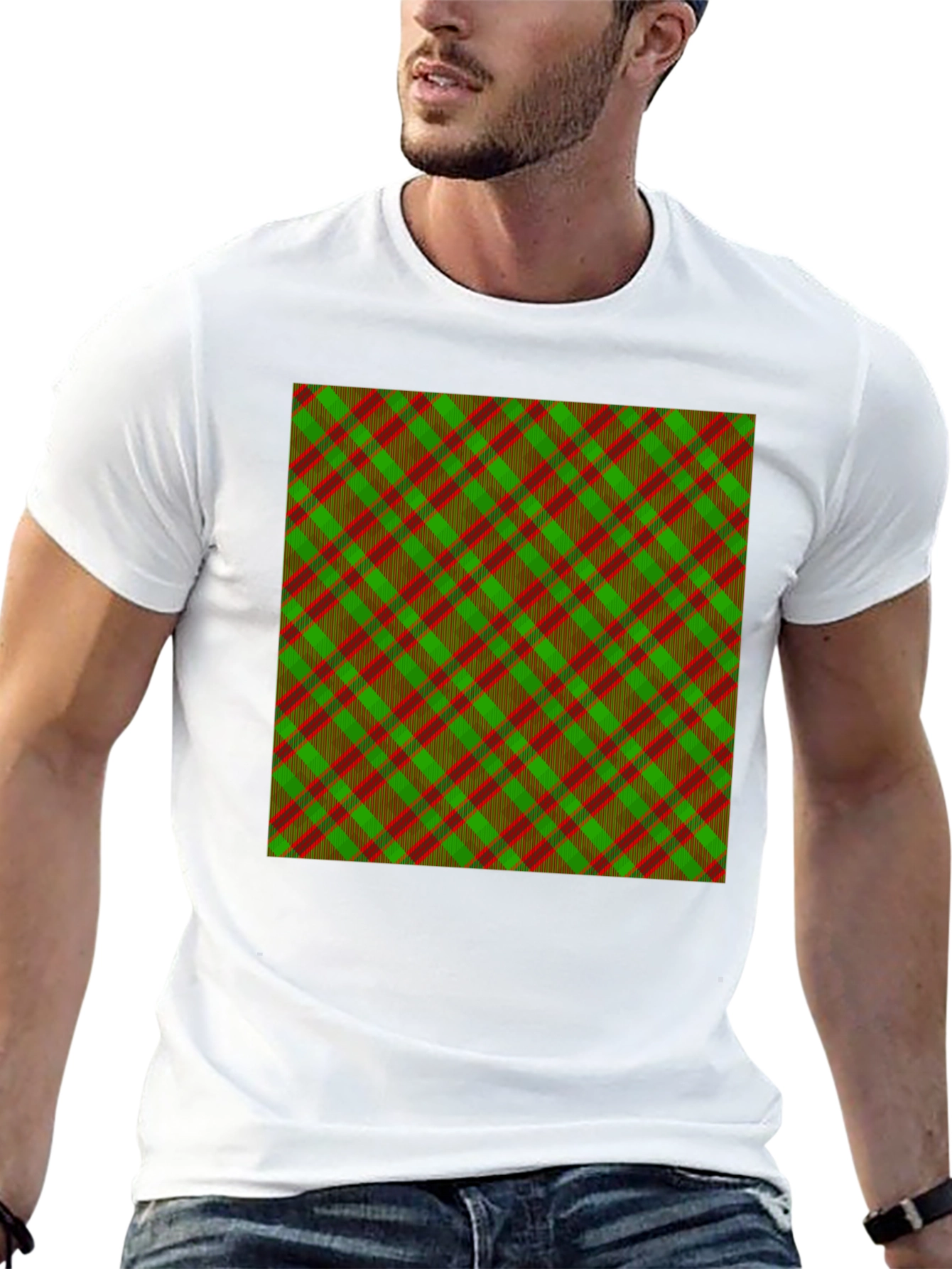 Plaid Pattern Tee