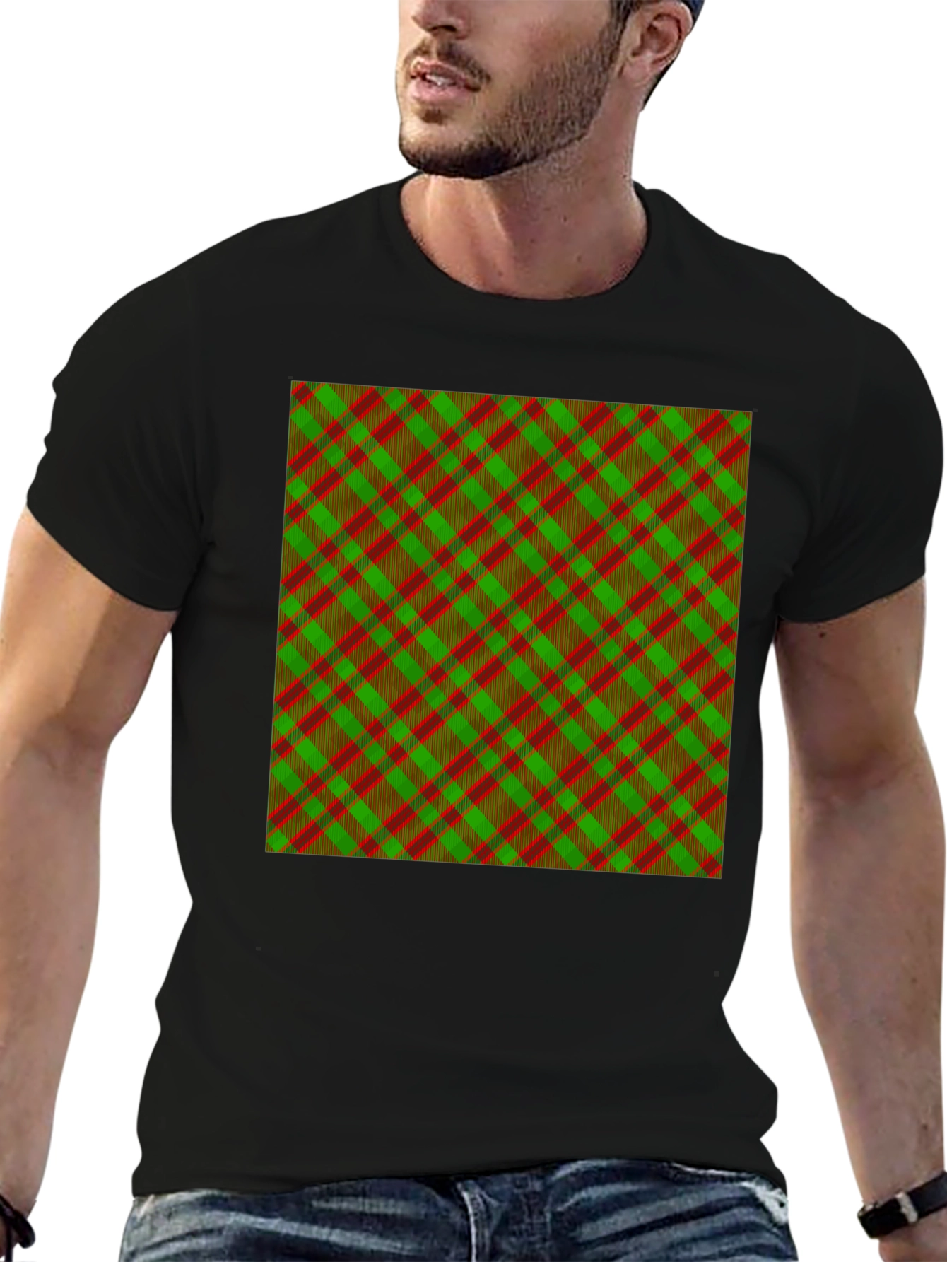 Plaid Pattern Tee