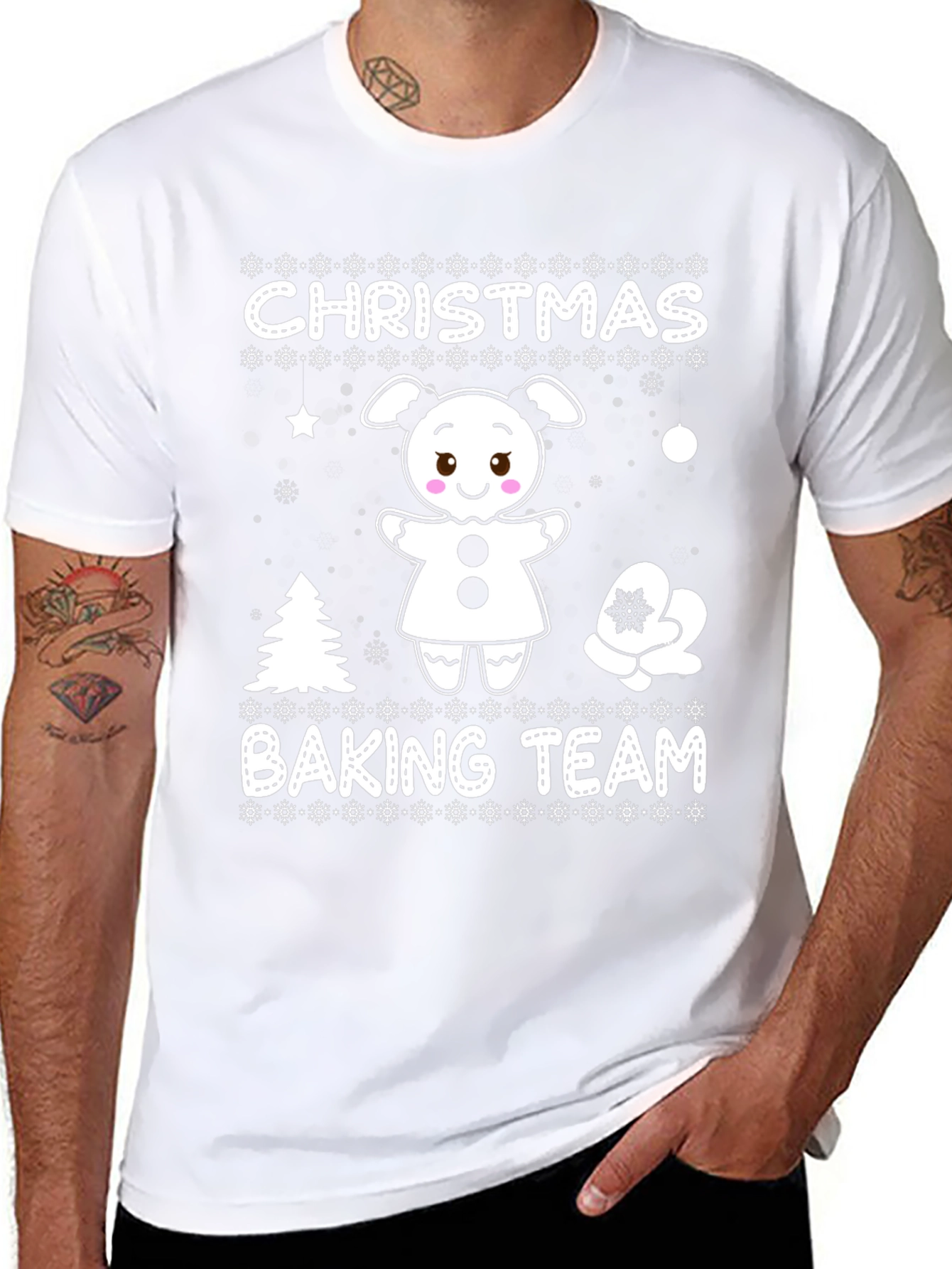Christmas Baking Team Graphic T-Shirt