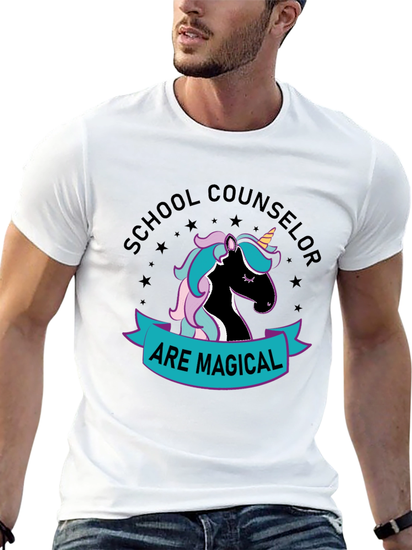 School Counselor Unicorn T-Shirt